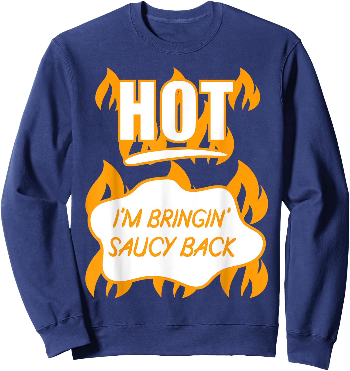 HOT SAUCES Group Halloween Costumes HOT TACO SAUCE Sweatshirt - Sweatshirt | Navy