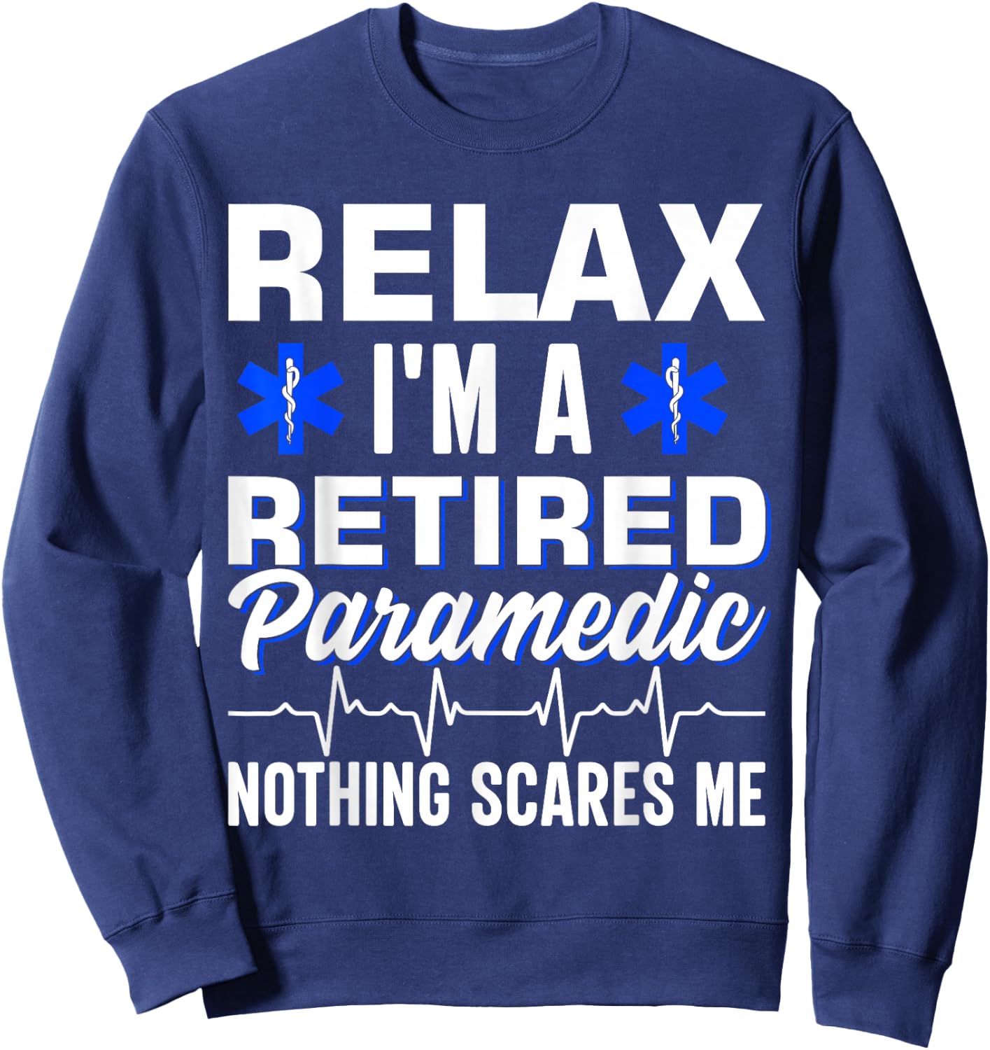 Retirement Party Ambulance First Aid EMT Retired Paramedic Sweatshirt - Sweatshirt | Navy