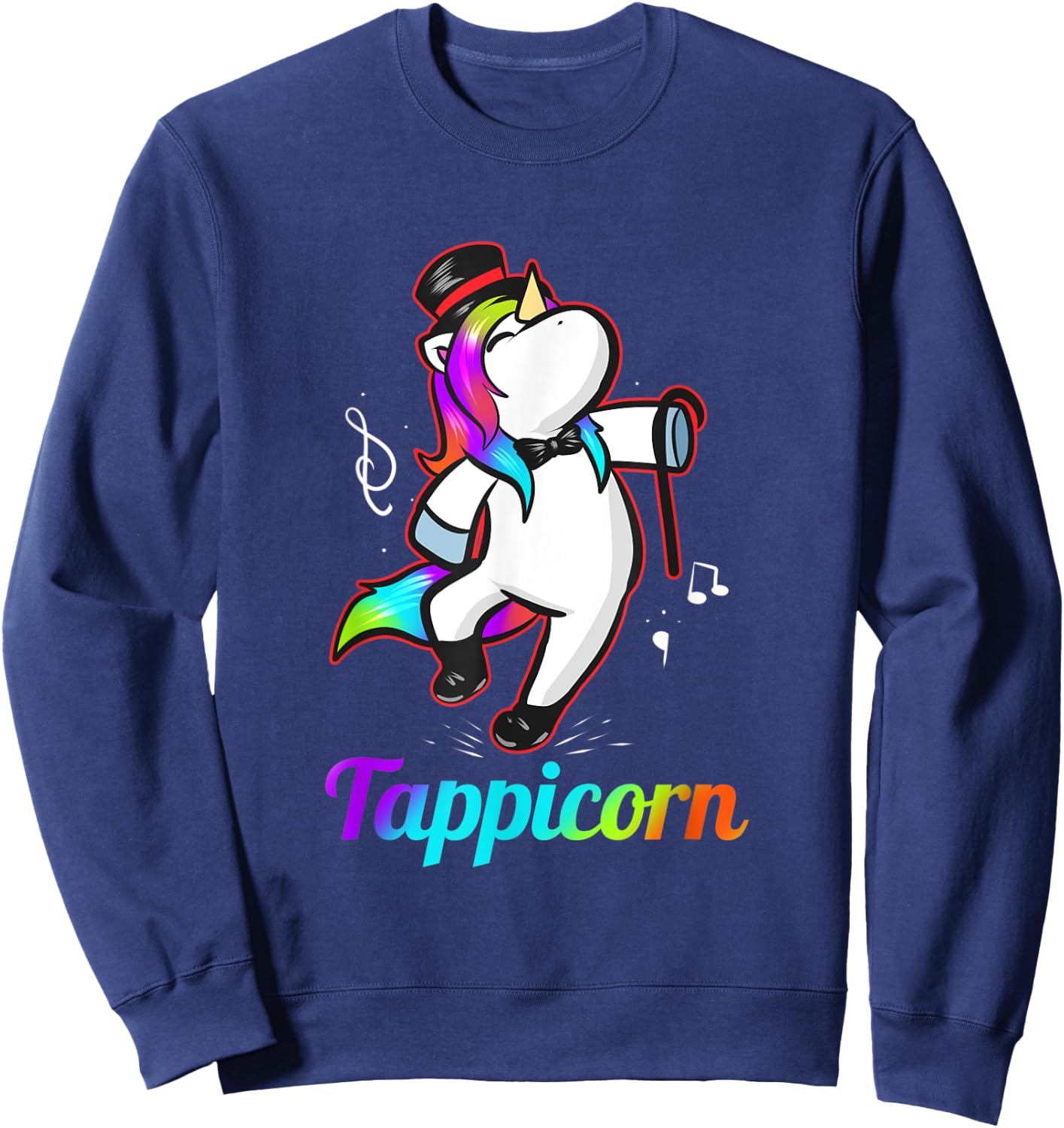 Tappicorn - Funny Tap Dance Unicorn Sweatshirt - Sweatshirt | Navy