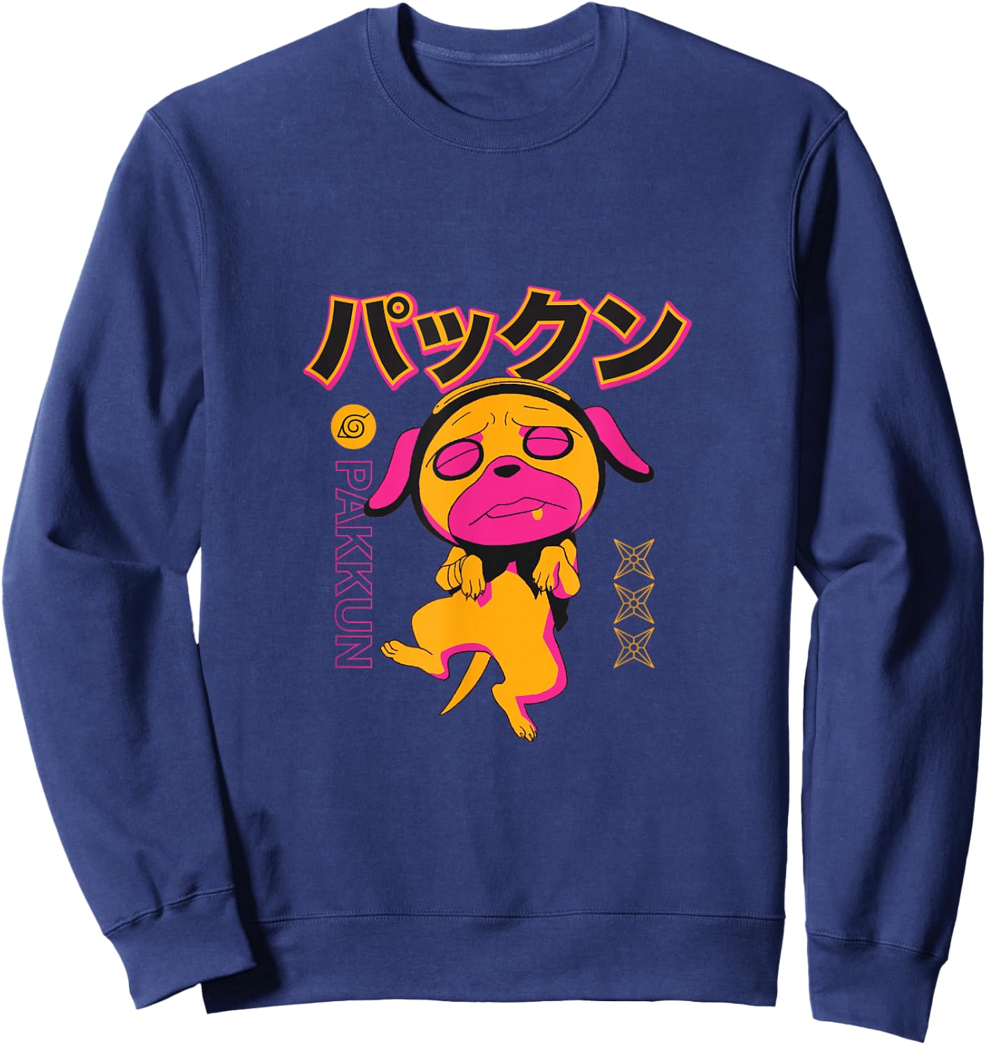 Naruto Classic Still Sleepy Pakkun Minimal Colors Sweatshirt - Sweatshirt | Navy