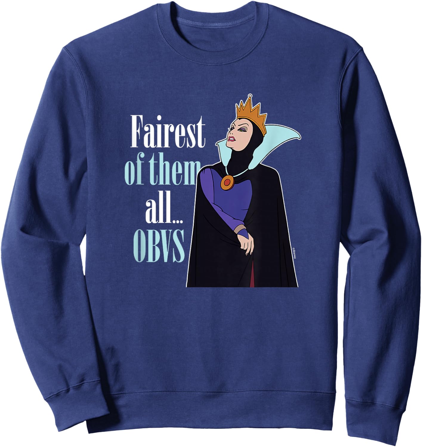 Disney Villians - Evil Queen Snow White Fairest of Them All Sweatshirt - Sweatshirt | Navy
