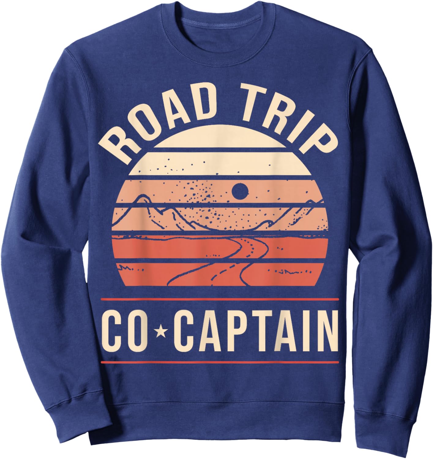 Road Trip Co Captain Road Trip Sweatshirt - Sweatshirt | Navy