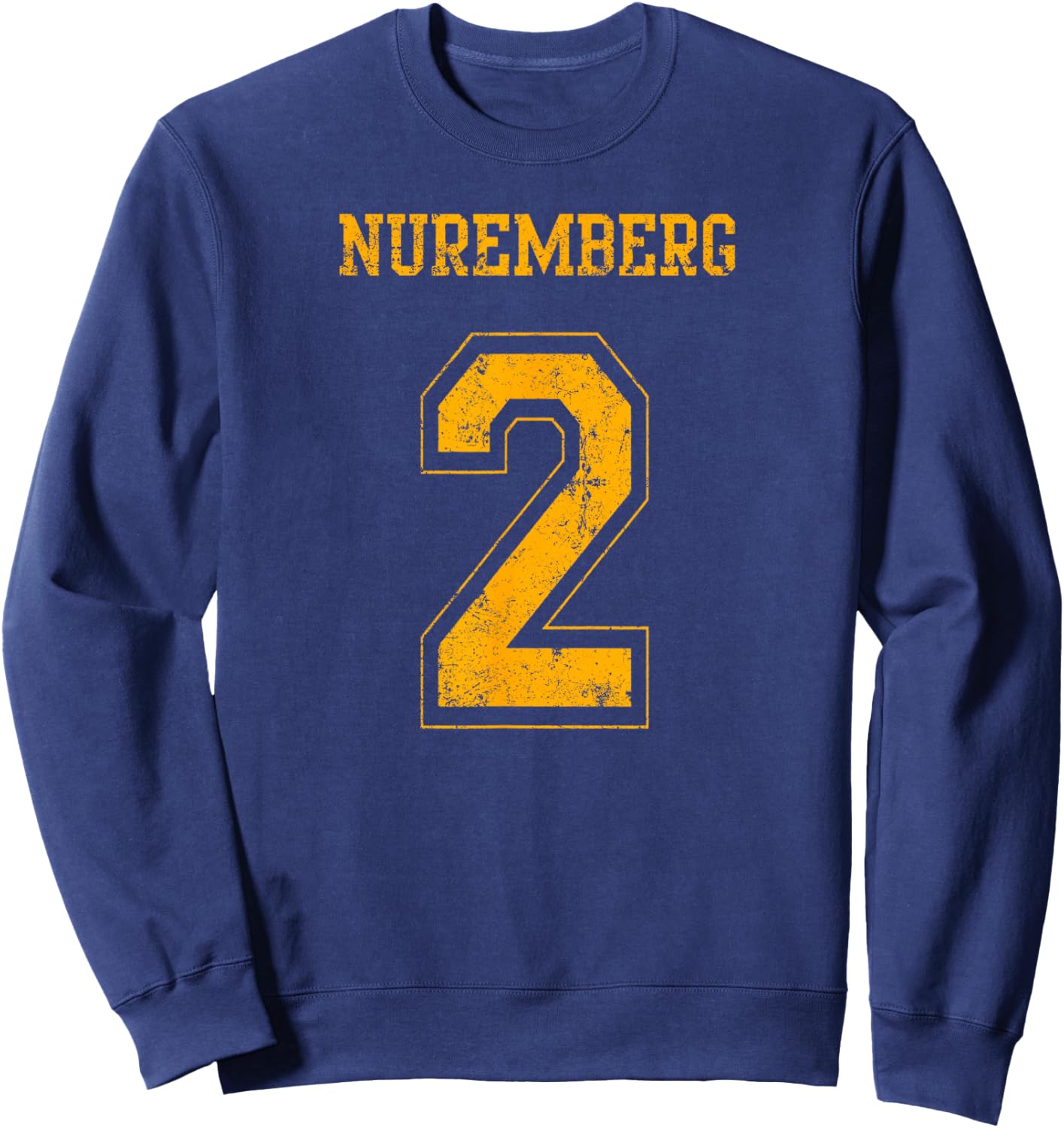 Nuremberg 2 Sports Jersey-Style Design Sweatshirt - Sweatshirt | Navy
