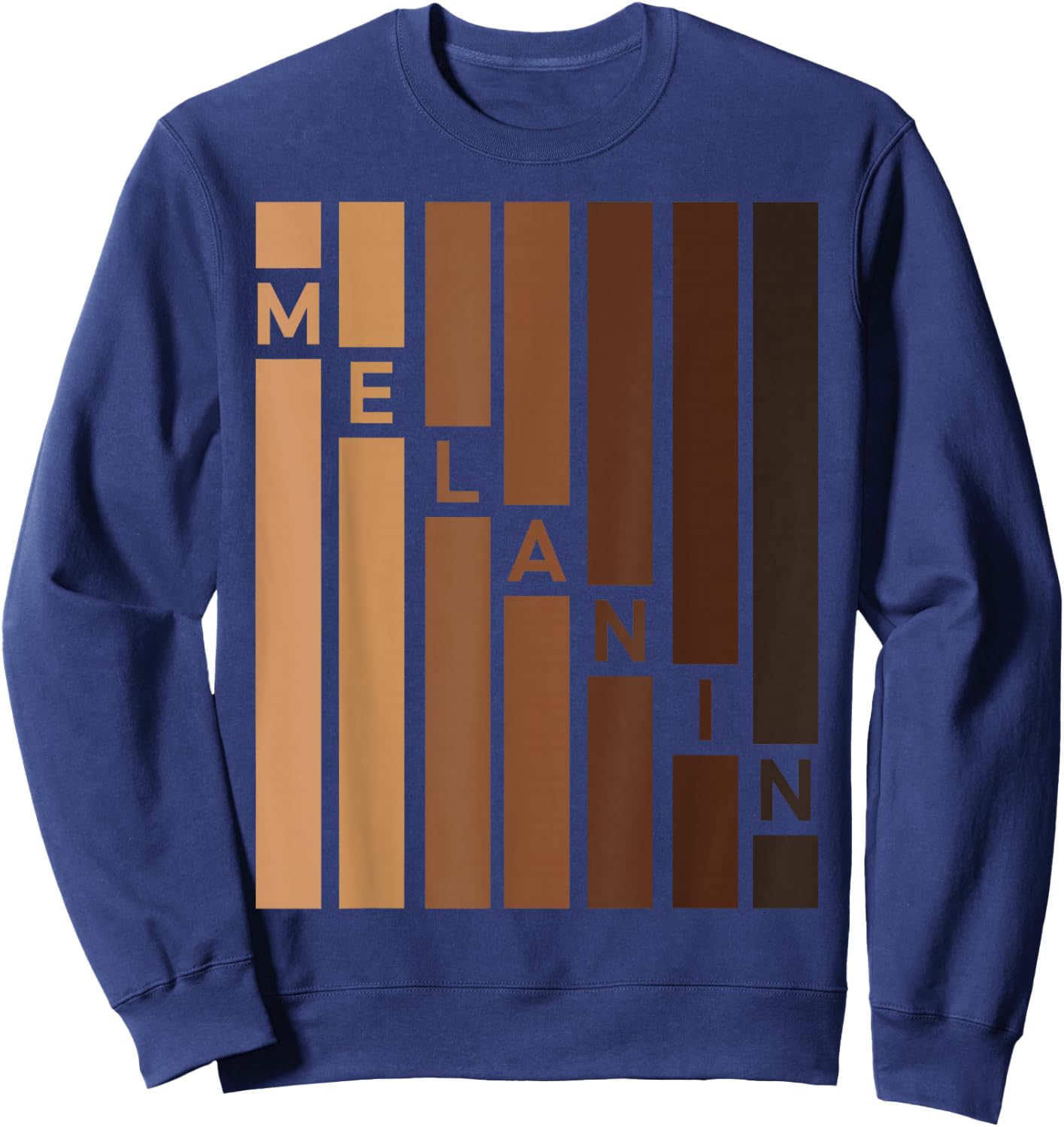 Black Pride Melanin Girls Afro Queens Melanin Sweatshirt - Sweatshirt | Navy