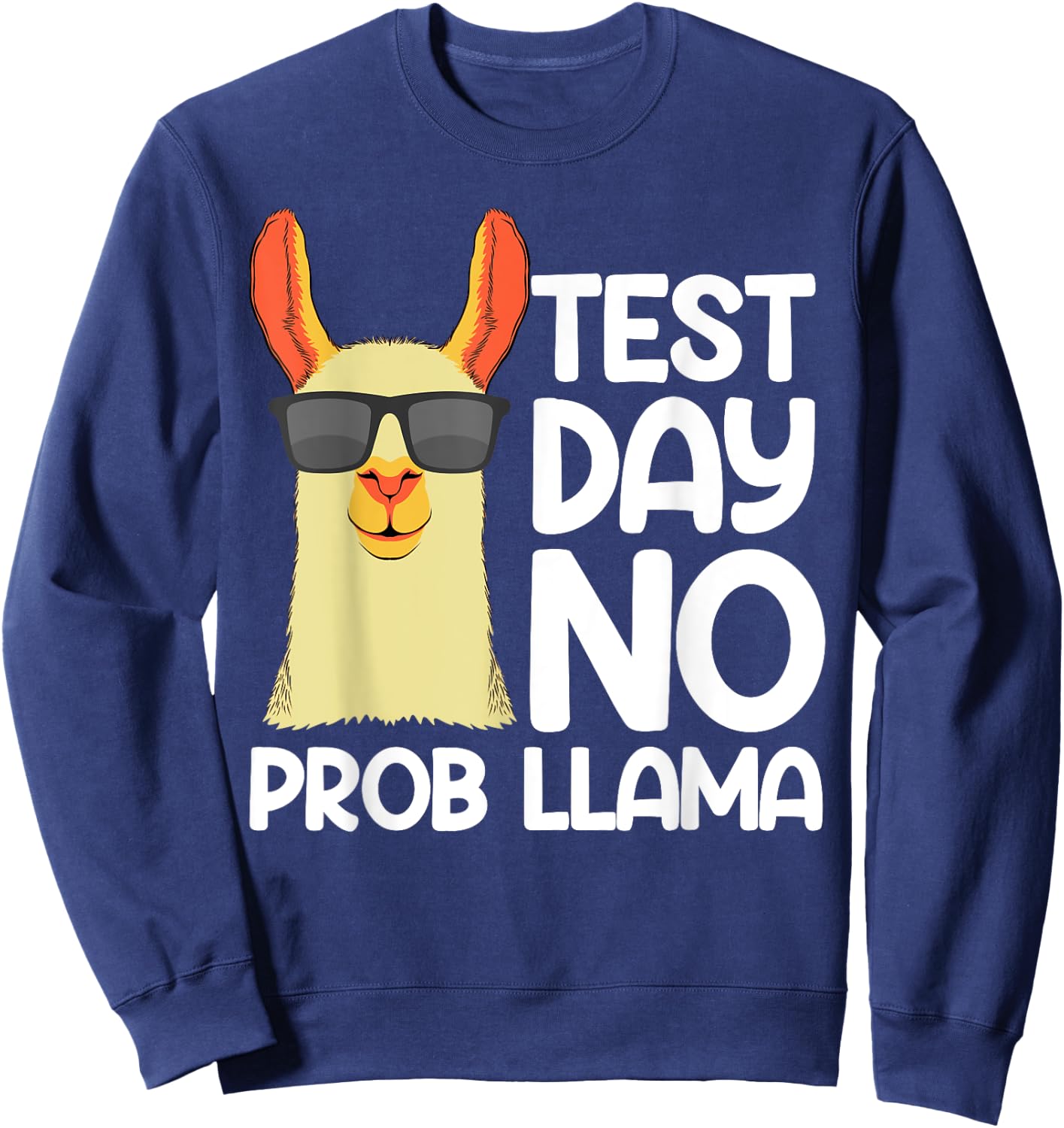 Funny Testing Day Women School Testing Day Teacher Sweatshirt - Sweatshirt | Navy