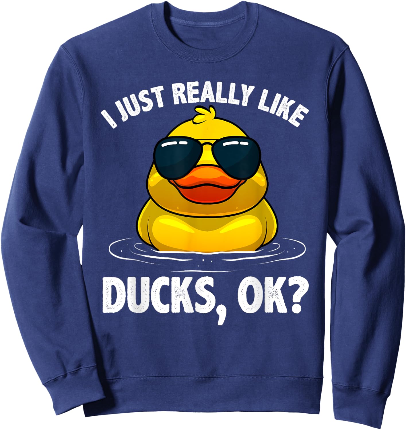 Cool Ducks Women Duck Lovers Owner Duck Hunting Bird Sweatshirt - Sweatshirt | Navy