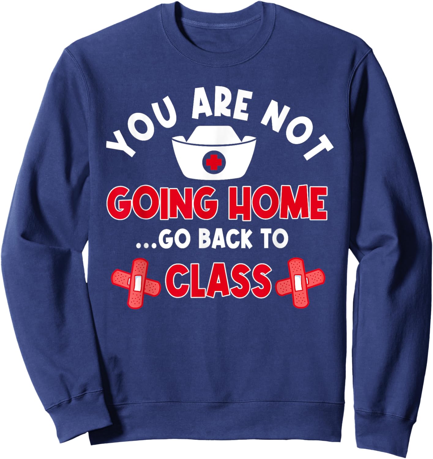School Nurse Student Nursing Licensed Health Practitioners Sweatshirt - Sweatshirt | Navy