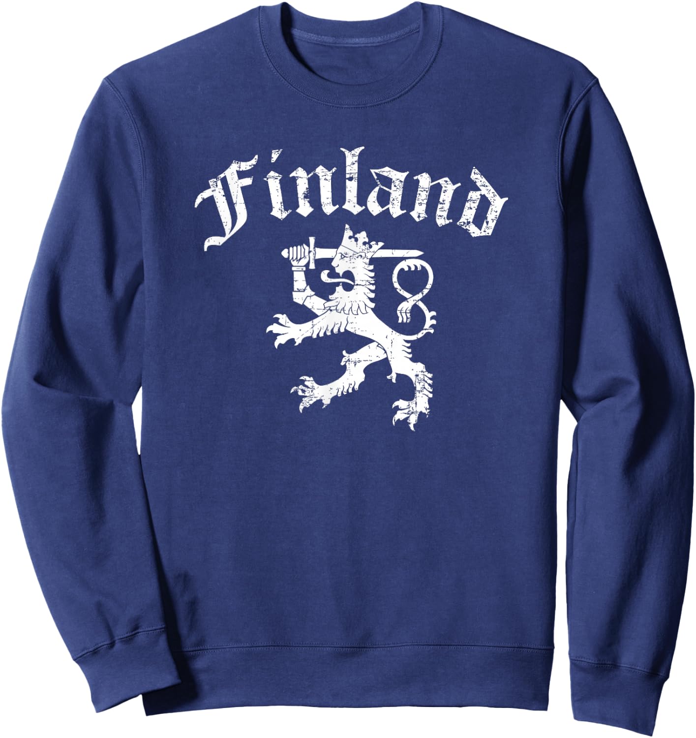 Finland Lion Symbol Finnish Pride Sweatshirt - Sweatshirt | Navy