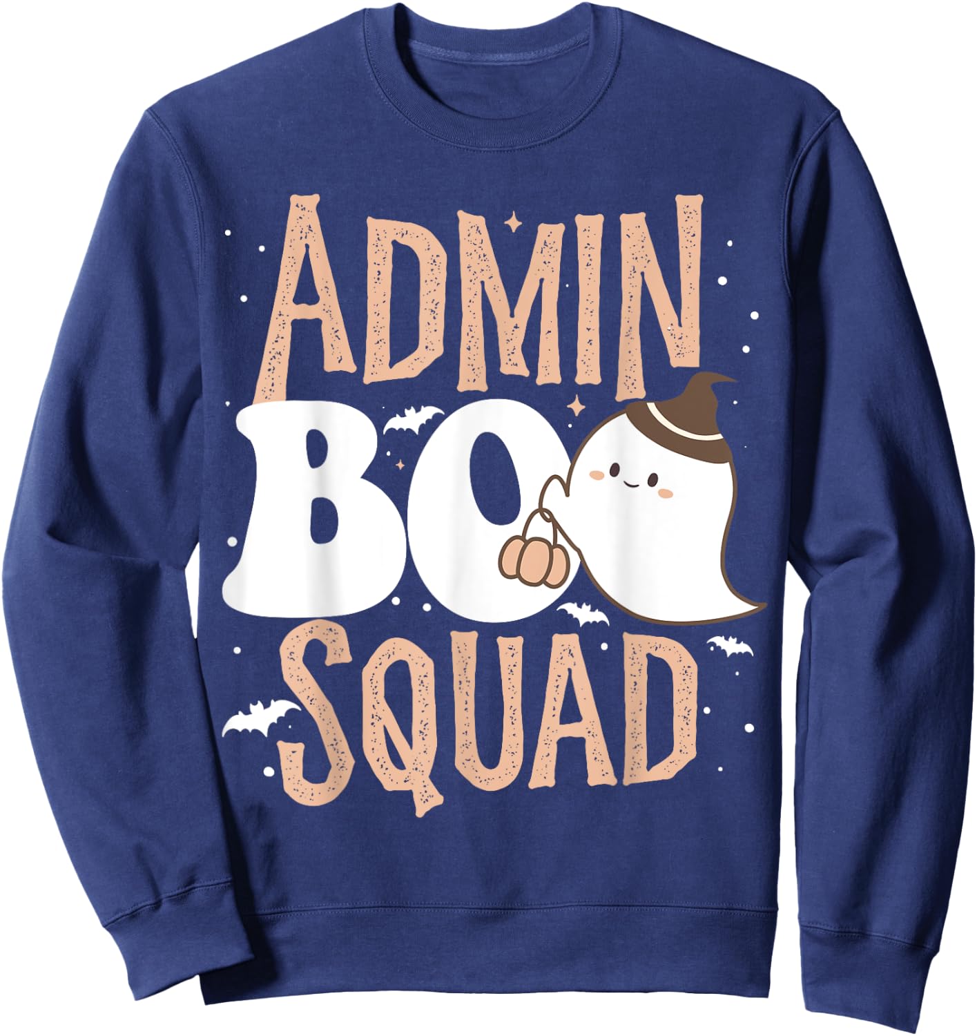 Funny Cute Halloween School Admin BOO Squad Costume Sweatshirt - Sweatshirt | Navy