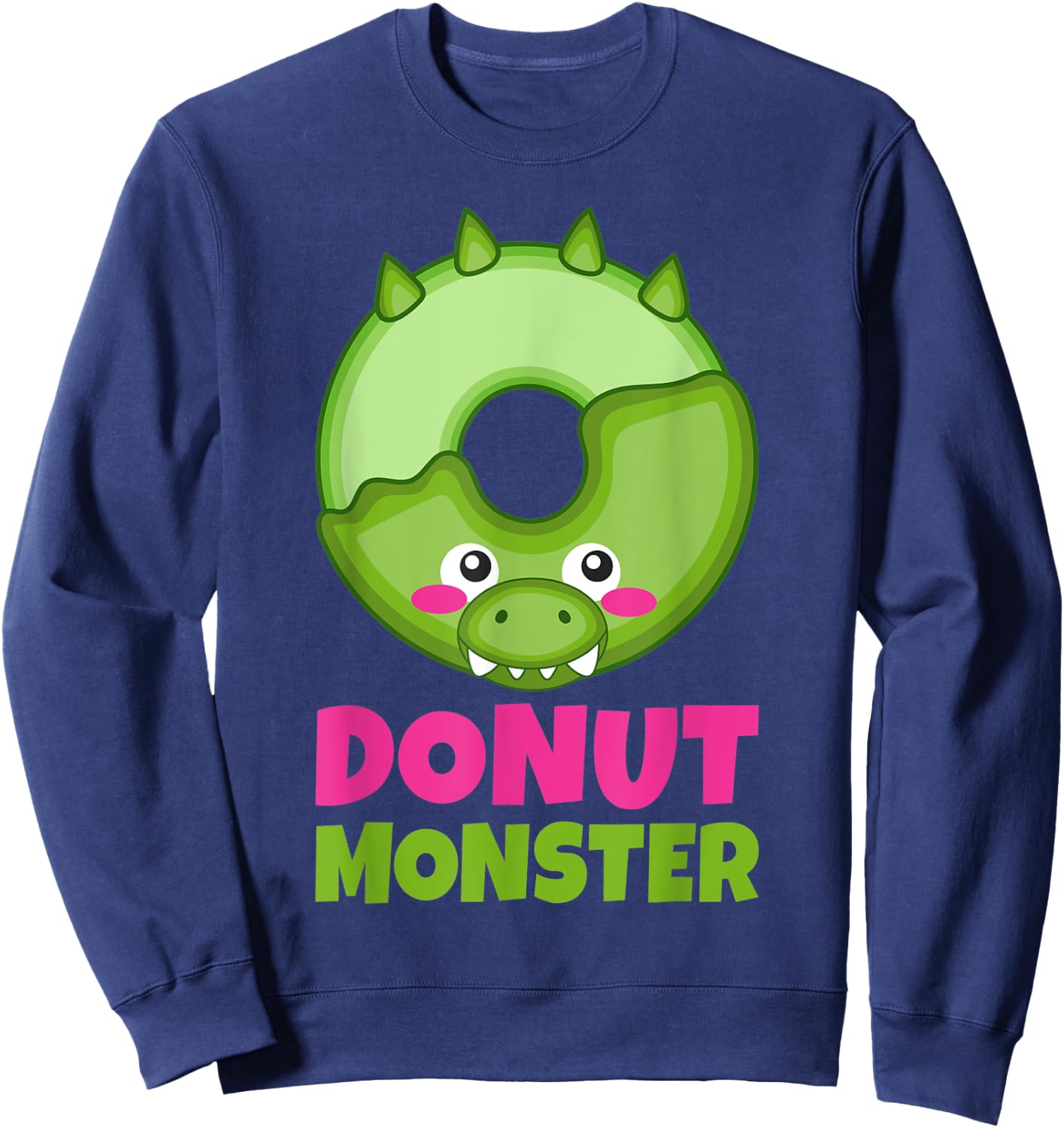 Donut Monster Snack Donut Sweatshirt - Sweatshirt | Navy