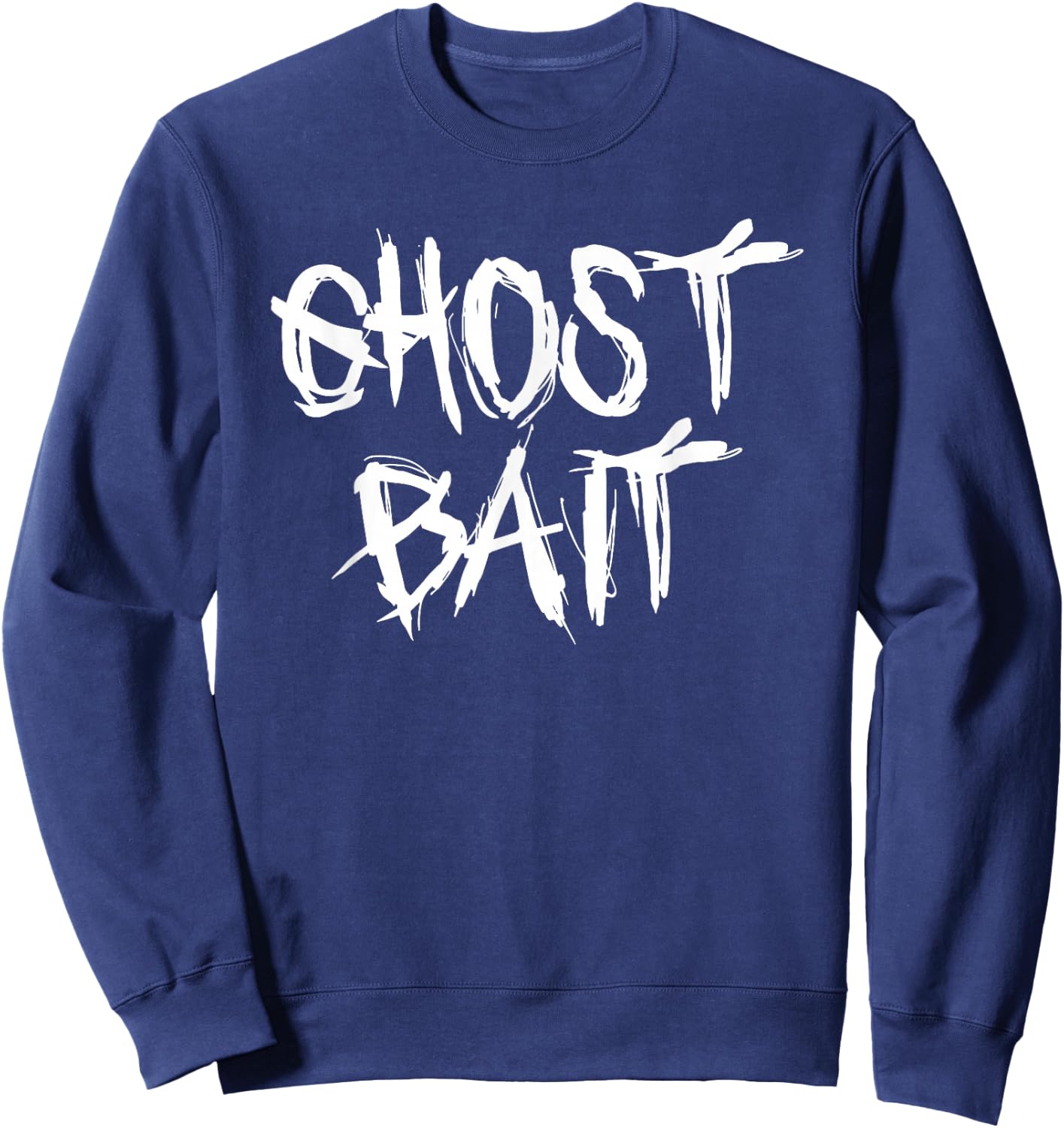 Paranormal Investigation Ghost Bait Haunted Ghost Hunter Sweatshirt - Sweatshirt | Navy