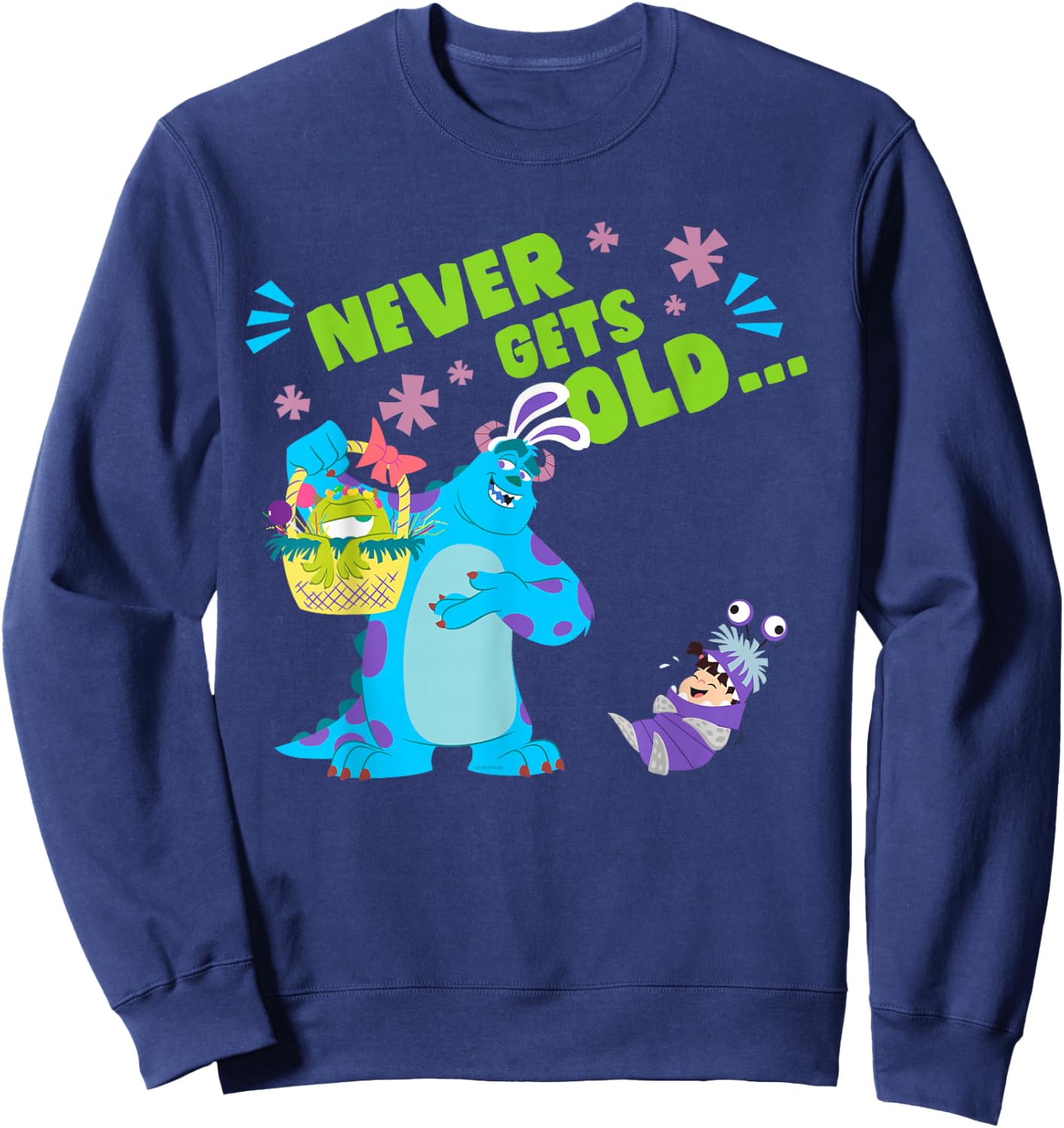 Disney and Pixar’s Monsters, Inc. Mike Sulley Boo Easter Sweatshirt - Sweatshirt | Navy