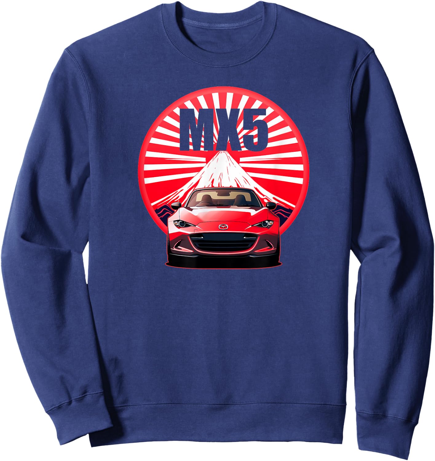 MX5 Classic Retro Sport design Sweatshirt - Sweatshirt | Navy