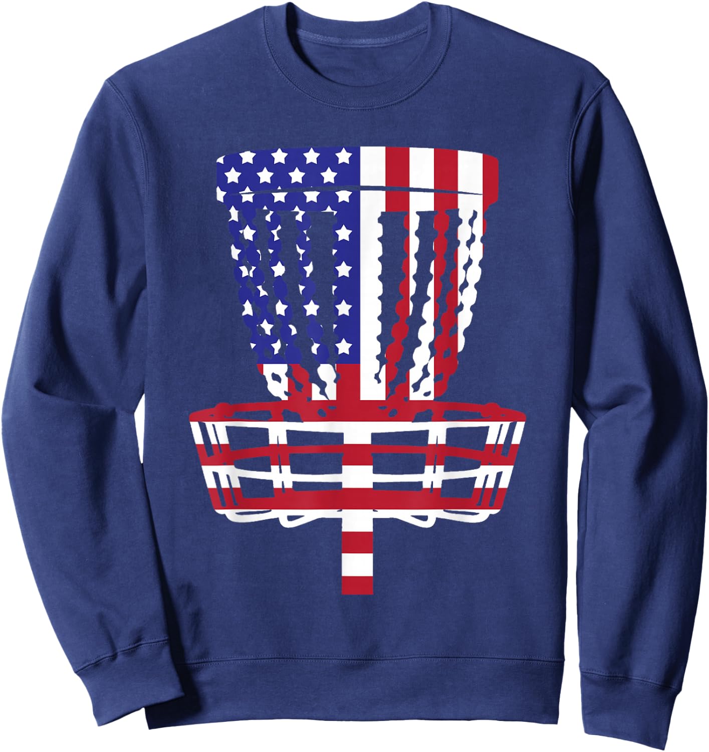 Cool Disc Golf Design Women Kids Disc Golf Player Sweatshirt - Sweatshirt | Navy