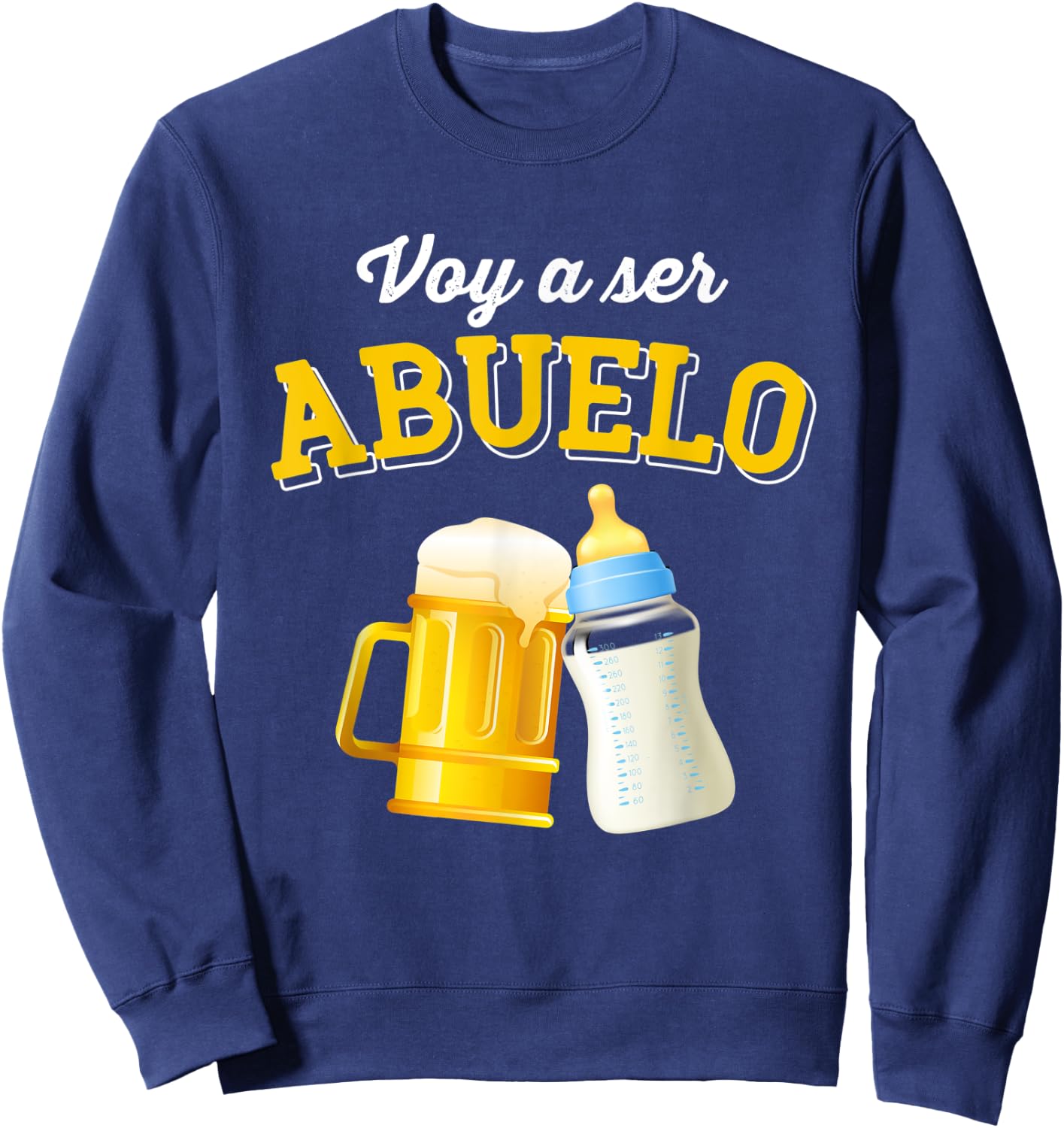 I'm going to be grandpa - future grandpa in 2021 beer bottle Sweatshirt - Sweatshirt | Navy