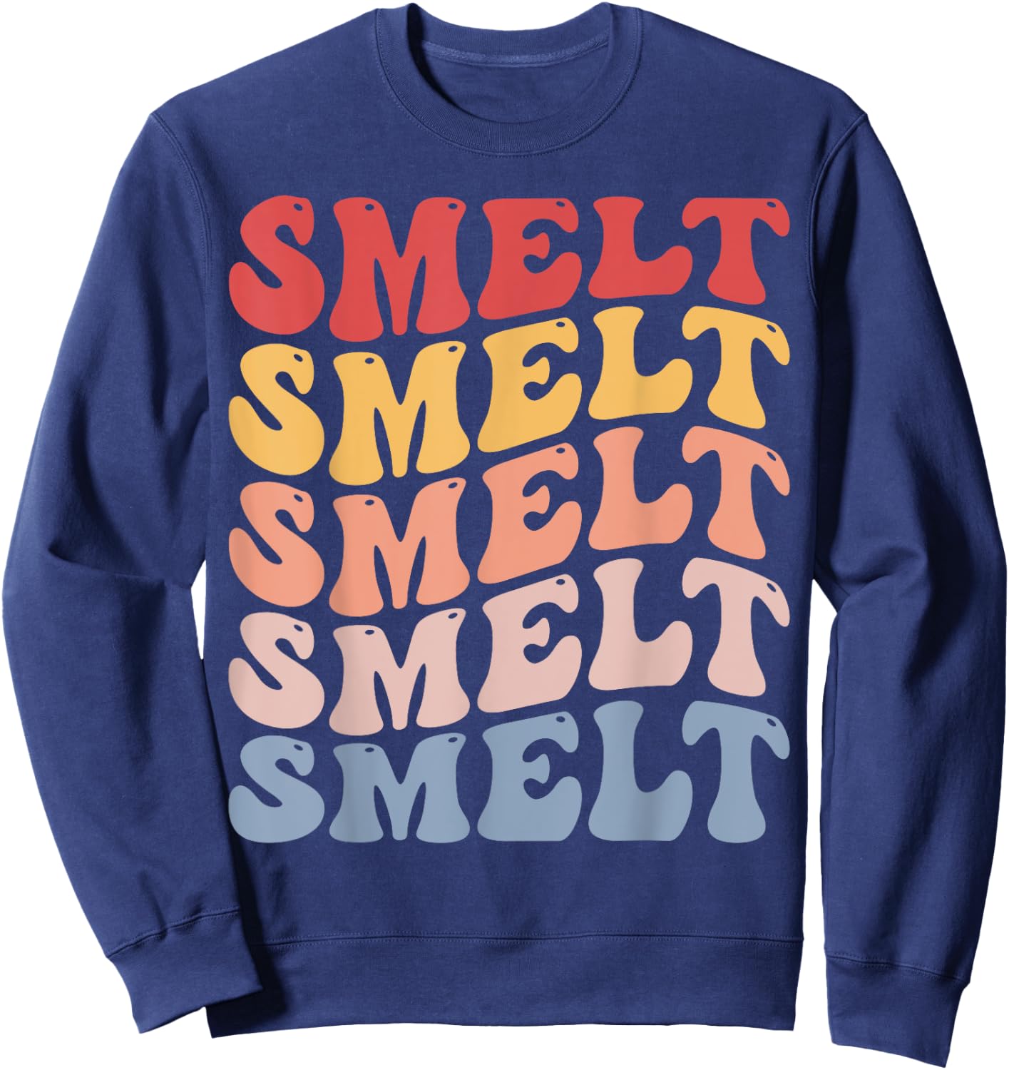 Smelt Groovy Retro Fish Sweatshirt - Sweatshirt | Navy