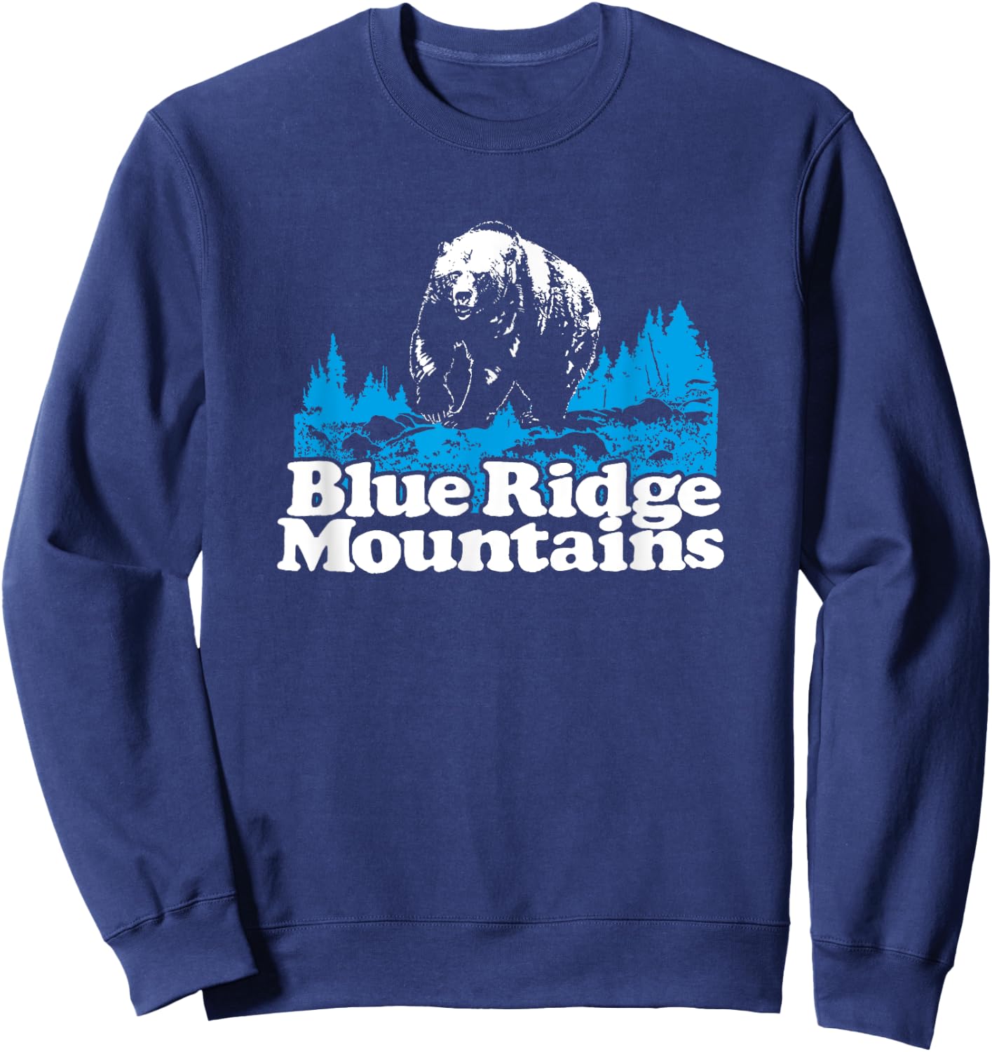 Blue Ridge Mountains National Park Bear Sweatshirt - Sweatshirt | Navy