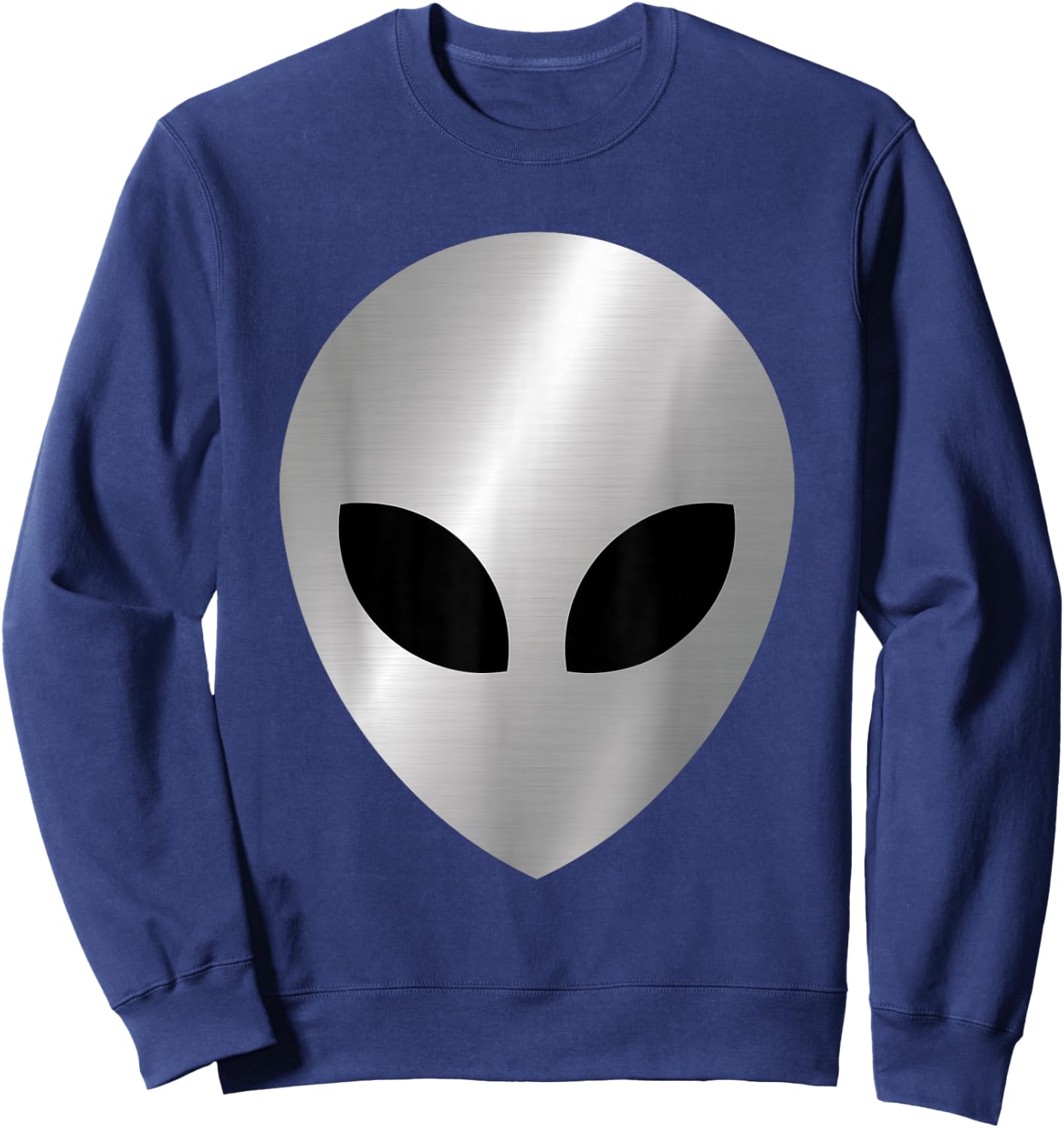 Alien Head T Shirt Colorful Alien Rave thanksgiving Sweatshirt - Sweatshirt | Navy