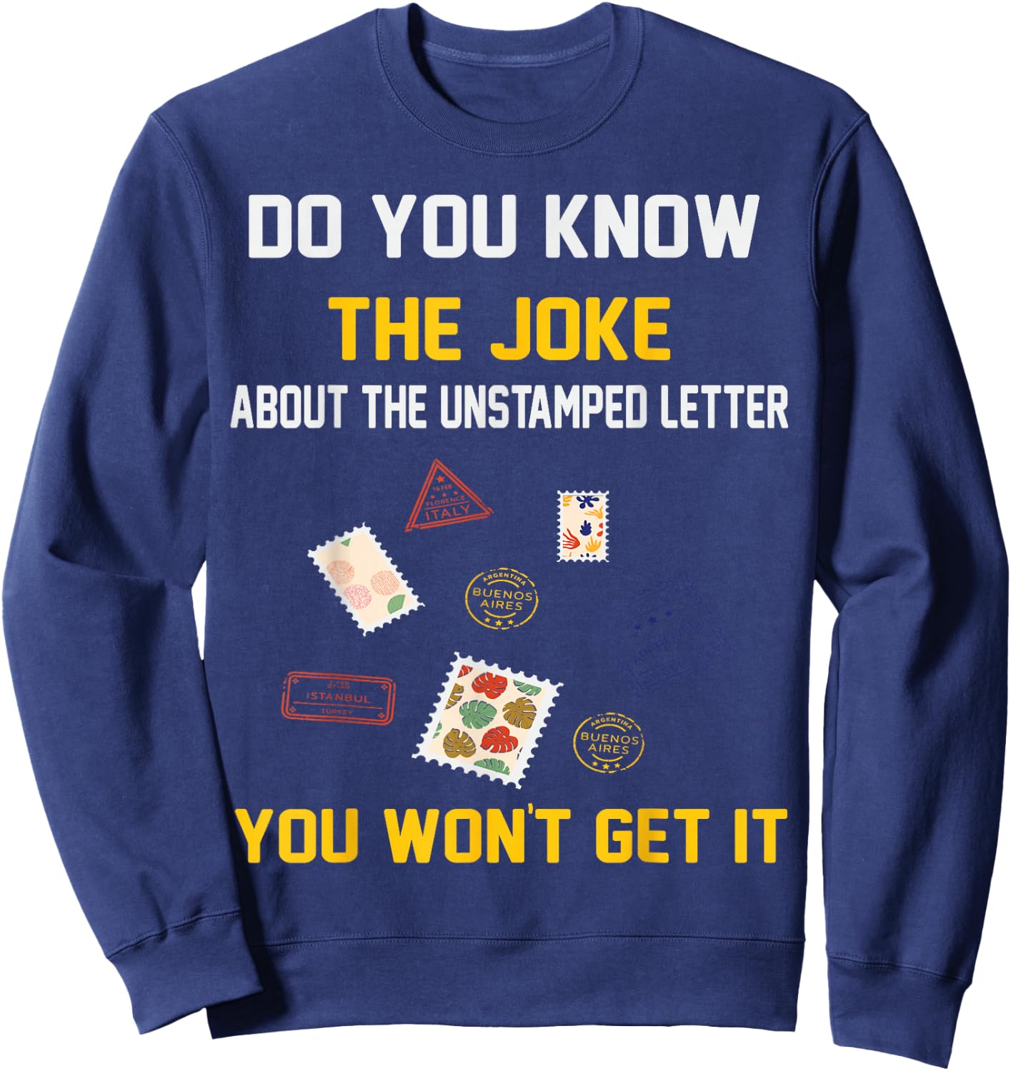 Funny Postal Worker Mail Man Delivery Service Post Office Sweatshirt - Sweatshirt | Navy