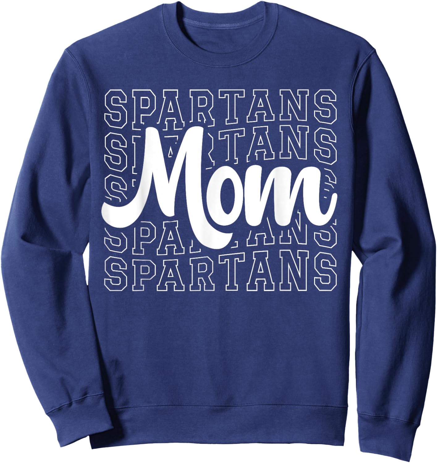 Spartans Sports Mascot - For Spartans Game Day Mom Momma Sweatshirt - Sweatshirt | Navy