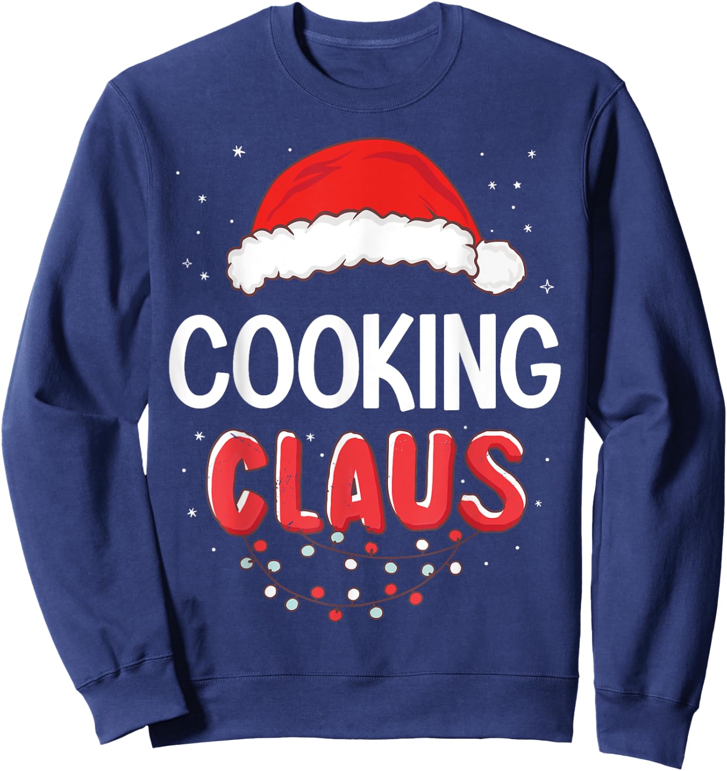 Cooking Santa Claus Christmas Matching Costume Sweatshirt - Sweatshirt | Navy