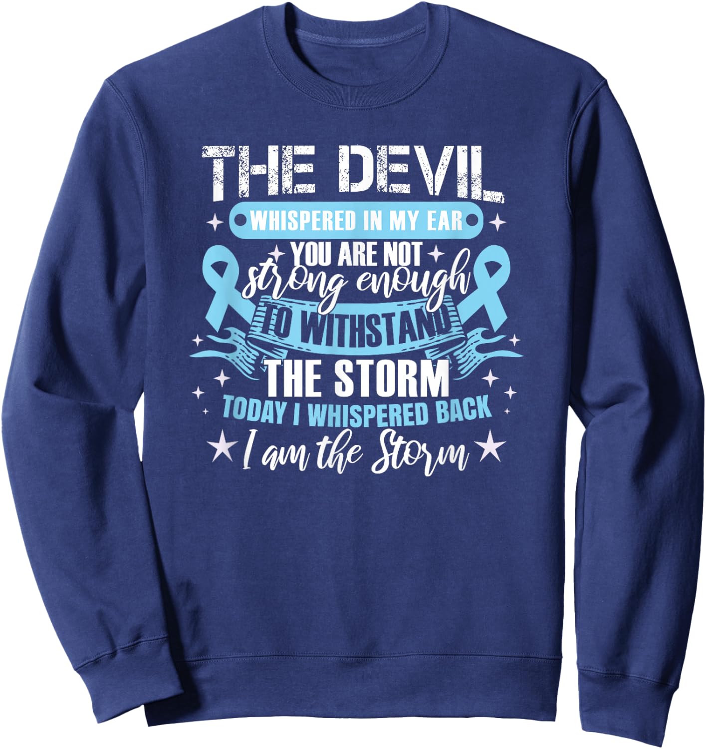 Colon Cancer Awareness | Colon Cancer Warrior Sweatshirt - Sweatshirt | Navy