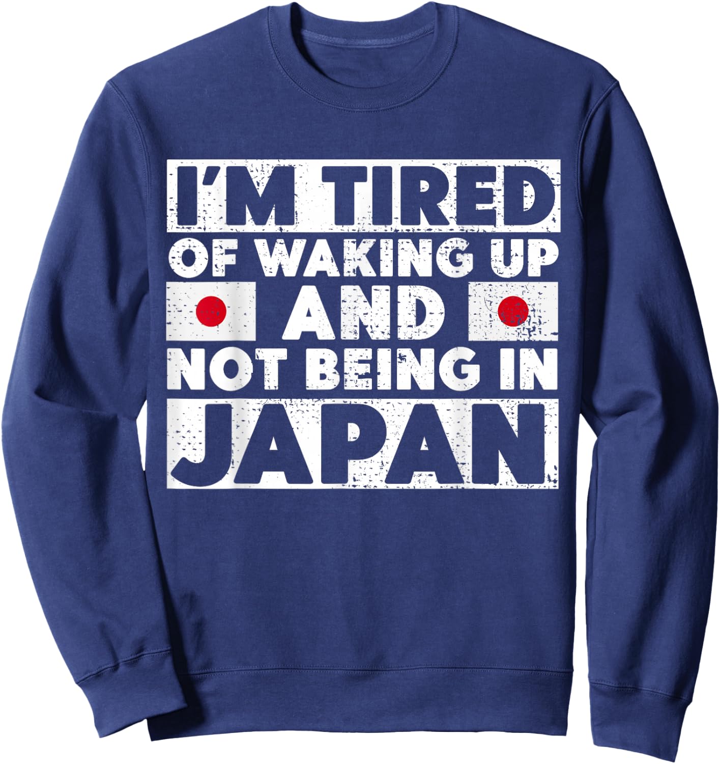 Japanese Themed Gifts - I Love Japan Tokyo Visits Culture Sweatshirt - Sweatshirt | Navy