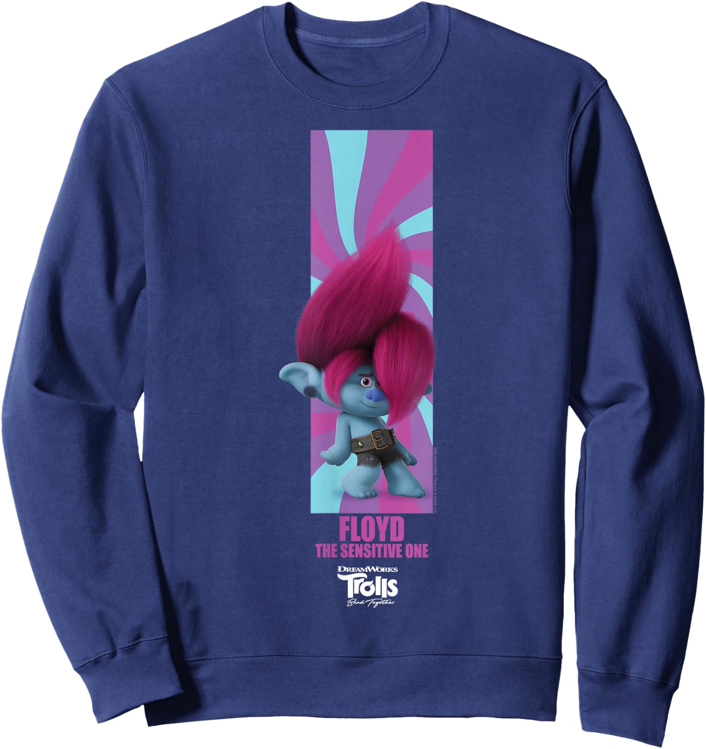 DreamWorks Trolls Band Together BroZone Floyd Sweatshirt - Sweatshirt | Navy