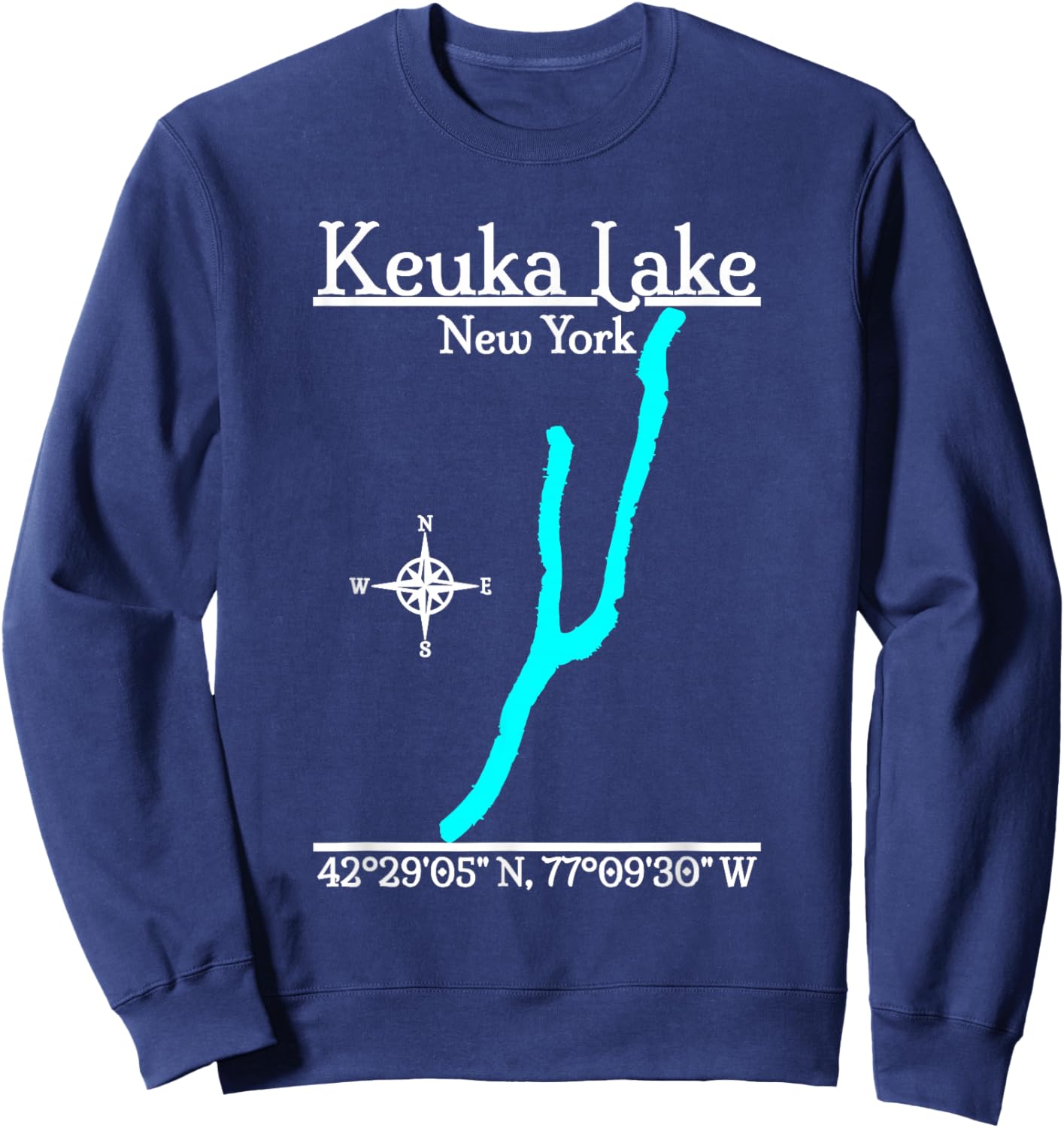 Keuka Lake, New York Sweatshirt - Sweatshirt | Navy
