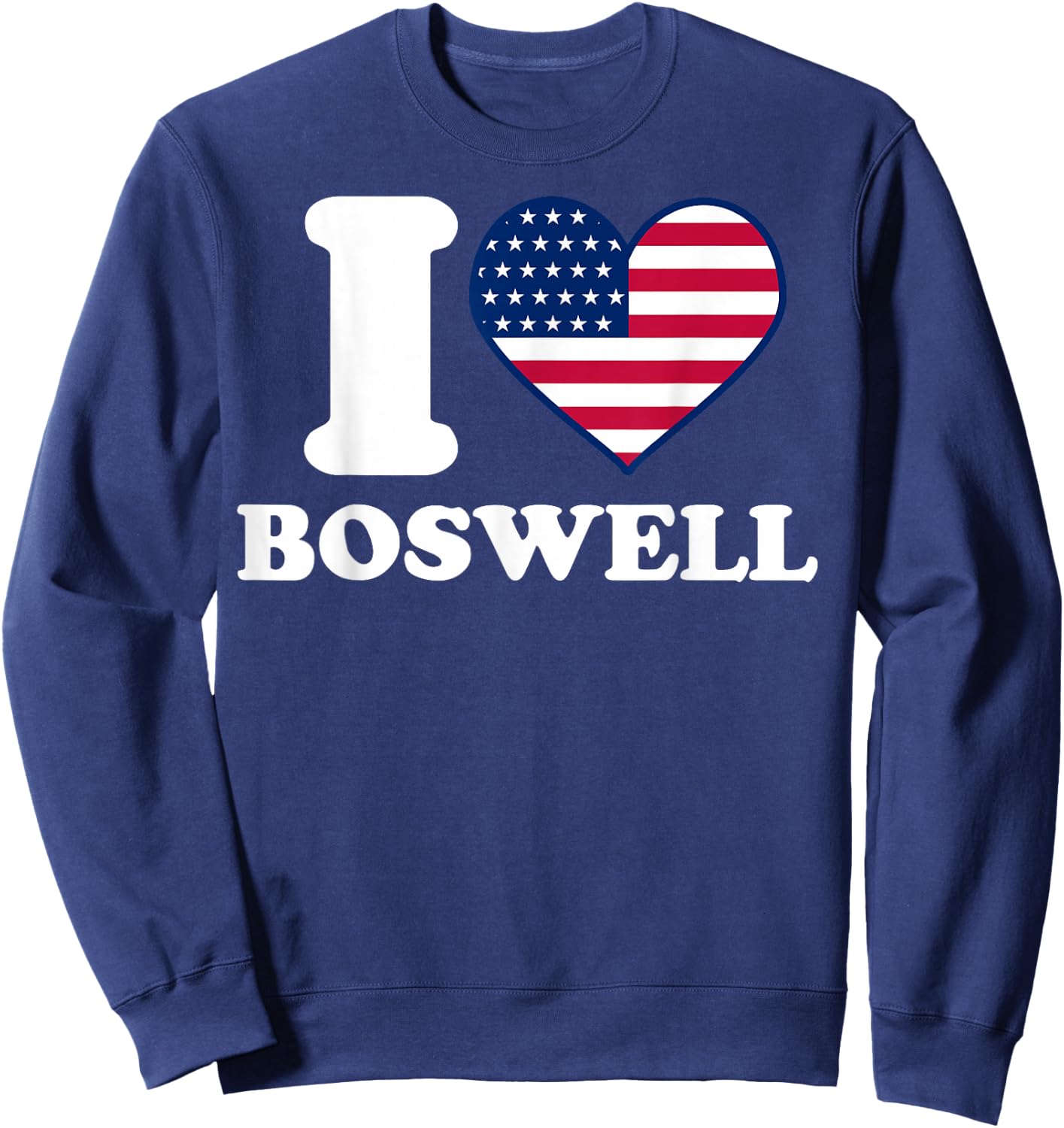 I love Boswell I heart Boswell Sweatshirt - Sweatshirt | Navy