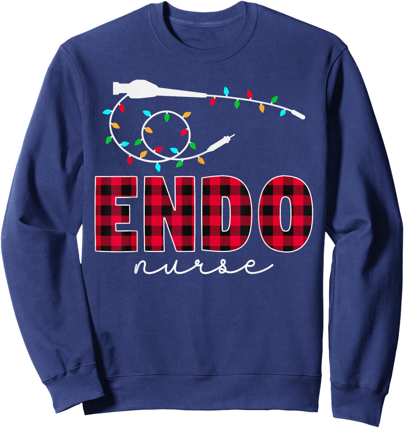Endoscopy Endo Nurse Christmas Sweatshirt - Sweatshirt | Navy
