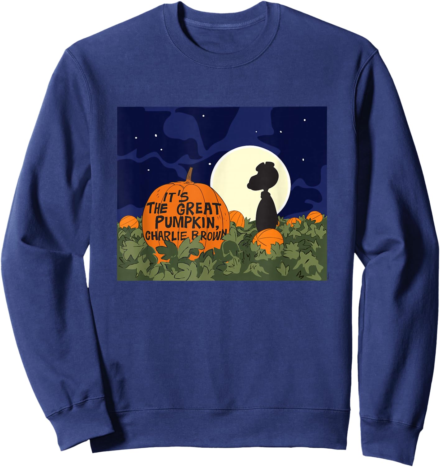Peanuts Snoopy Its The Great Pumpkin Sweatshirt - Sweatshirt | Navy