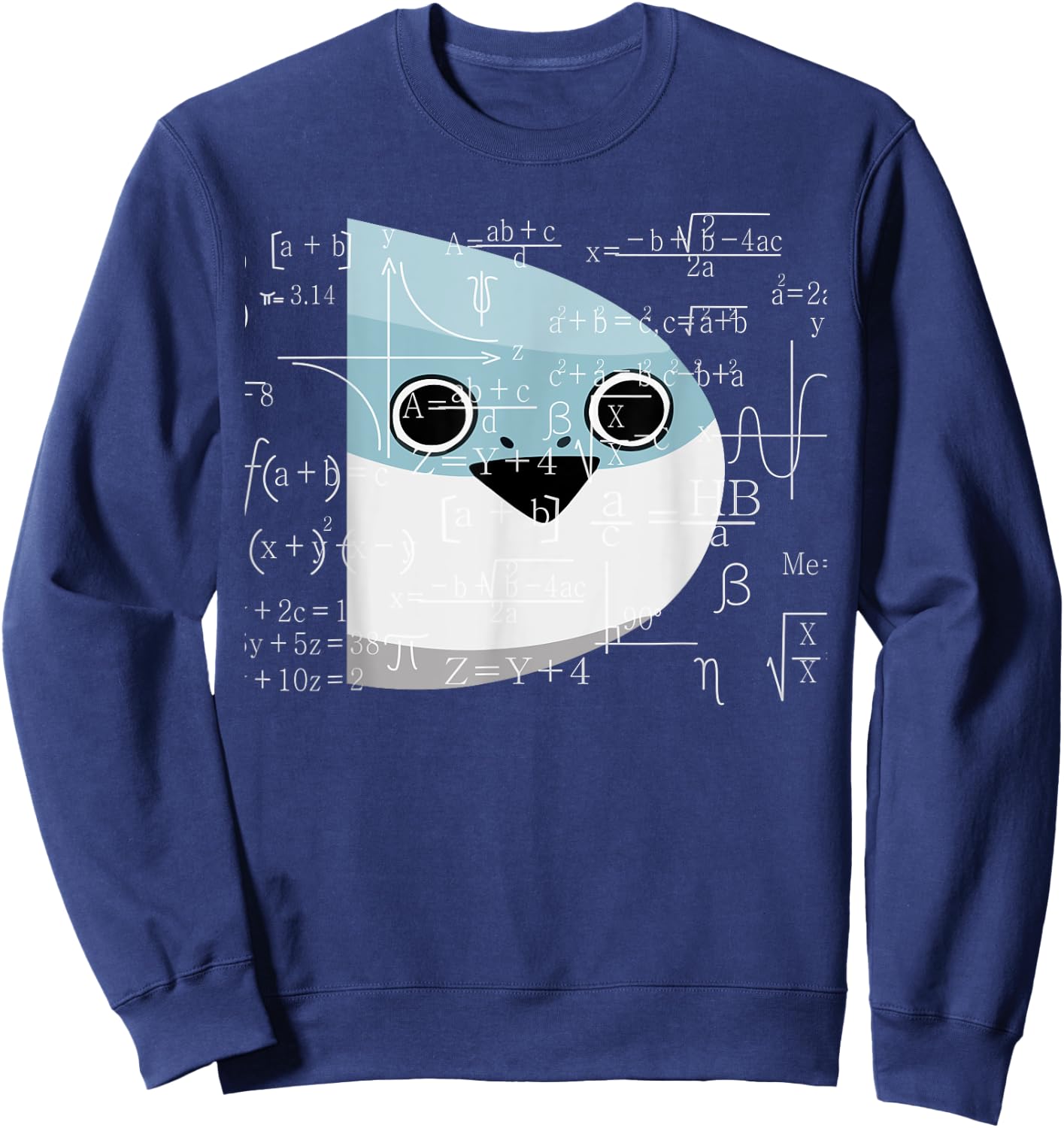 Sacabambaspis Fish Math Meme Sweatshirt - Sweatshirt | Navy