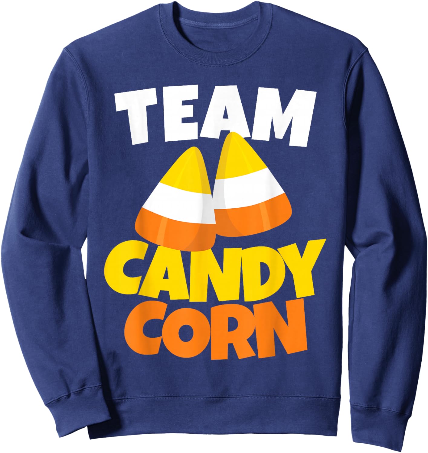 Team Candy Corn - Lazy Halloween Costume Sweatshirt - Sweatshirt | Navy