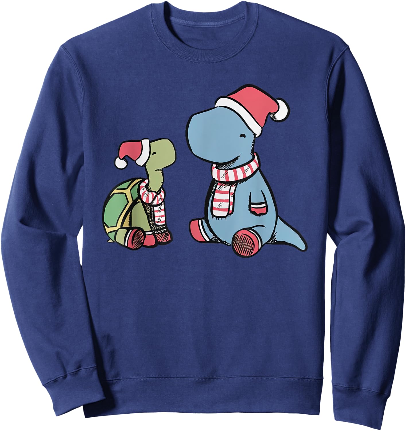 Christmas Tortoise Dino Sweatshirt - Sweatshirt | Navy