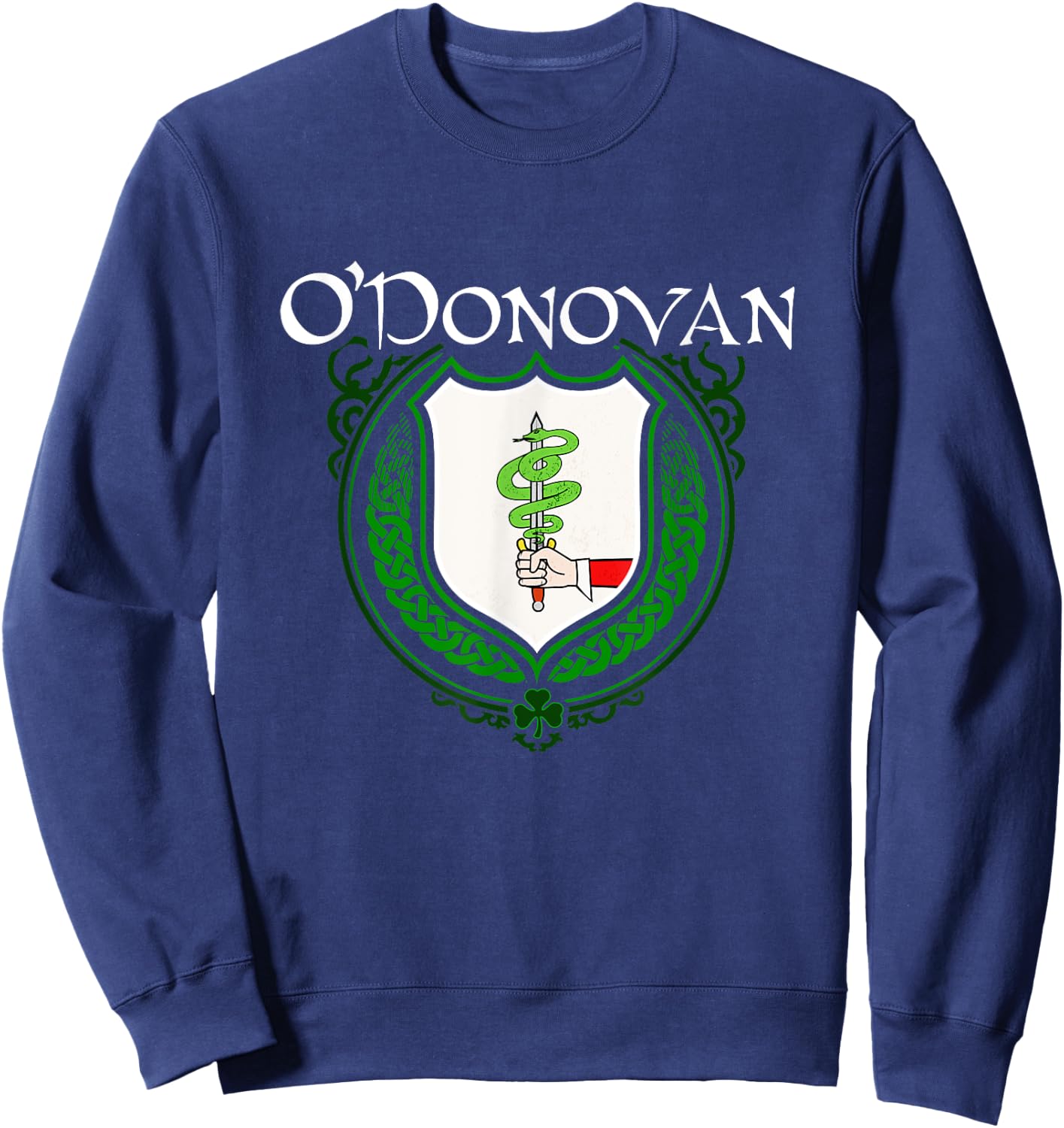 O'Donovan Surname Irish Clan Tartan Badge Ireland Sweatshirt - Sweatshirt | Navy