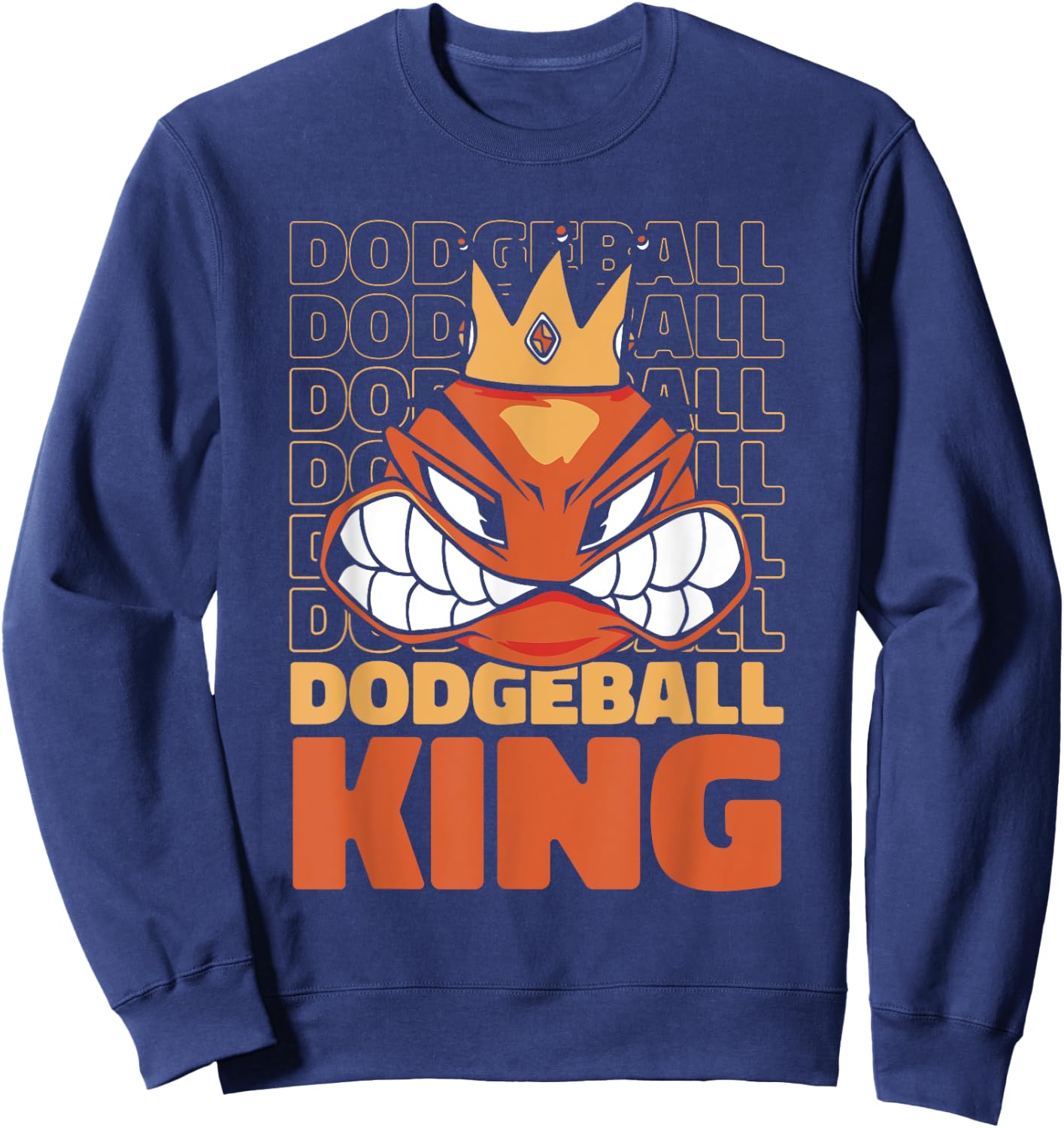 Dodgeball King Game Prisonball Team Player Dodgeball Sweatshirt - Sweatshirt | Navy