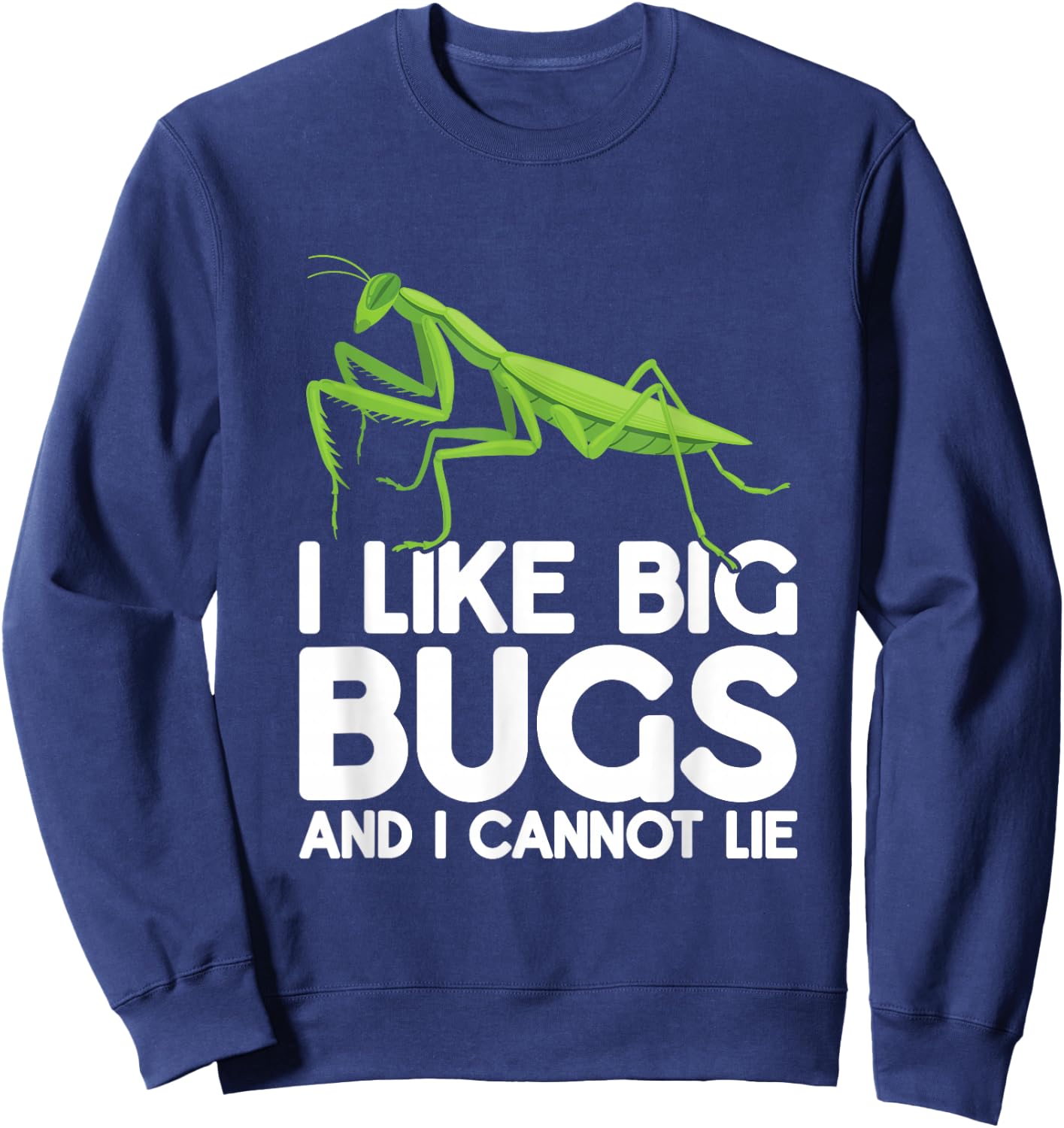 Praying Mantis Insects Bug Love Praying Mantis Retro Sweatshirt - Sweatshirt | Navy