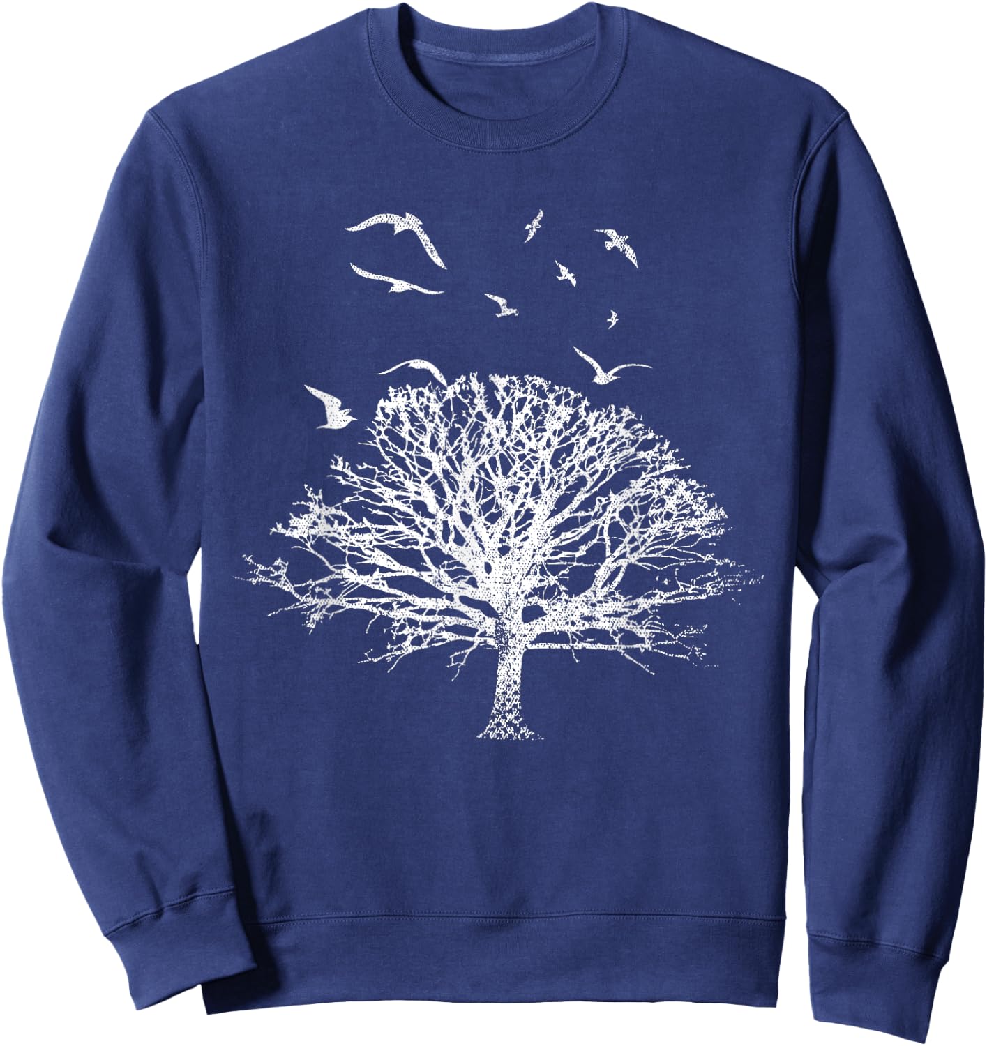 Flock Of Birds Outdoor Wildlife Nature Forest Sweatshirt - Sweatshirt | Navy