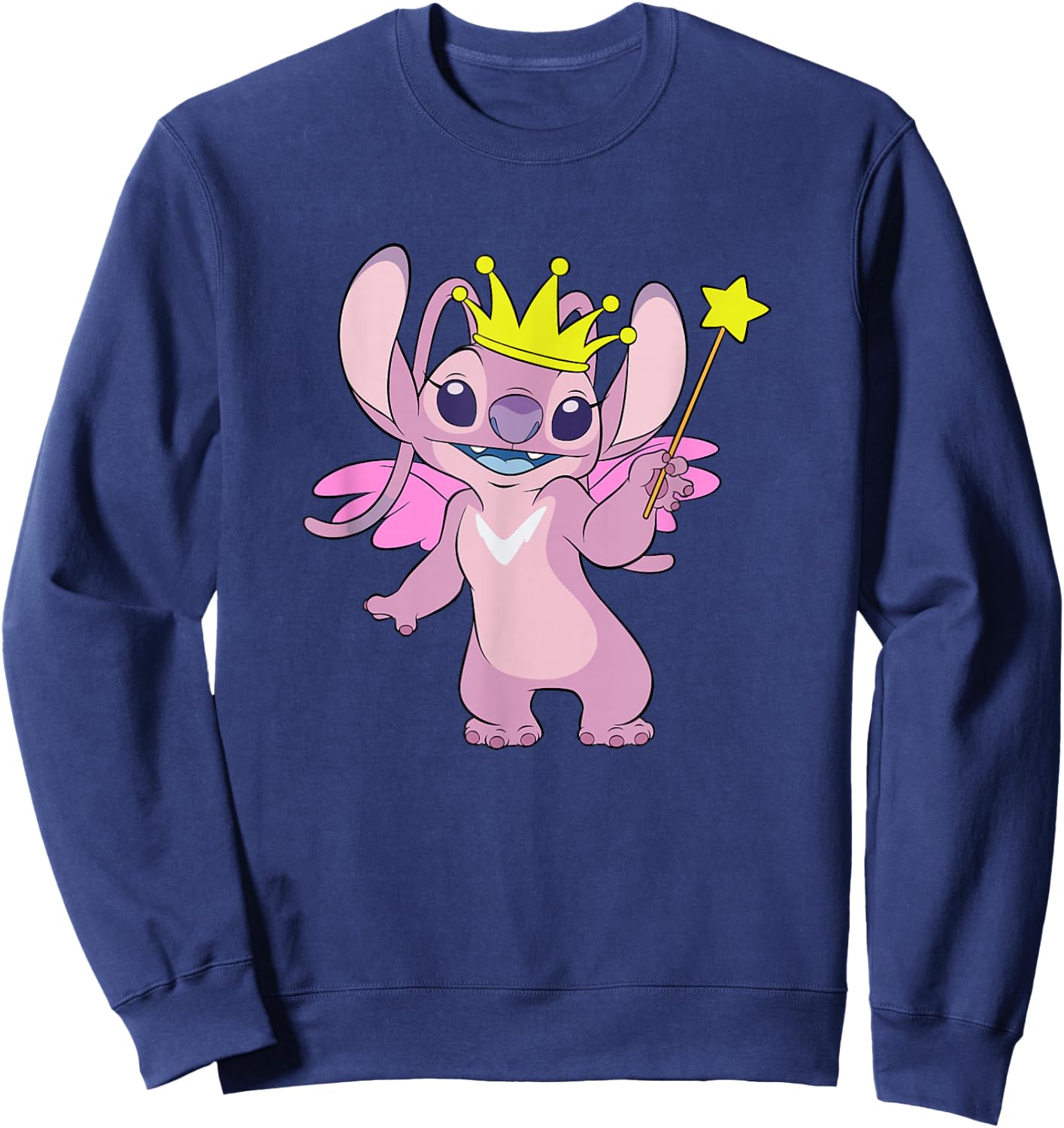 Disney Lilo & Stitch Christmas Angel Holiday Fairy Icon Sweatshirt - Sweatshirt | Navy