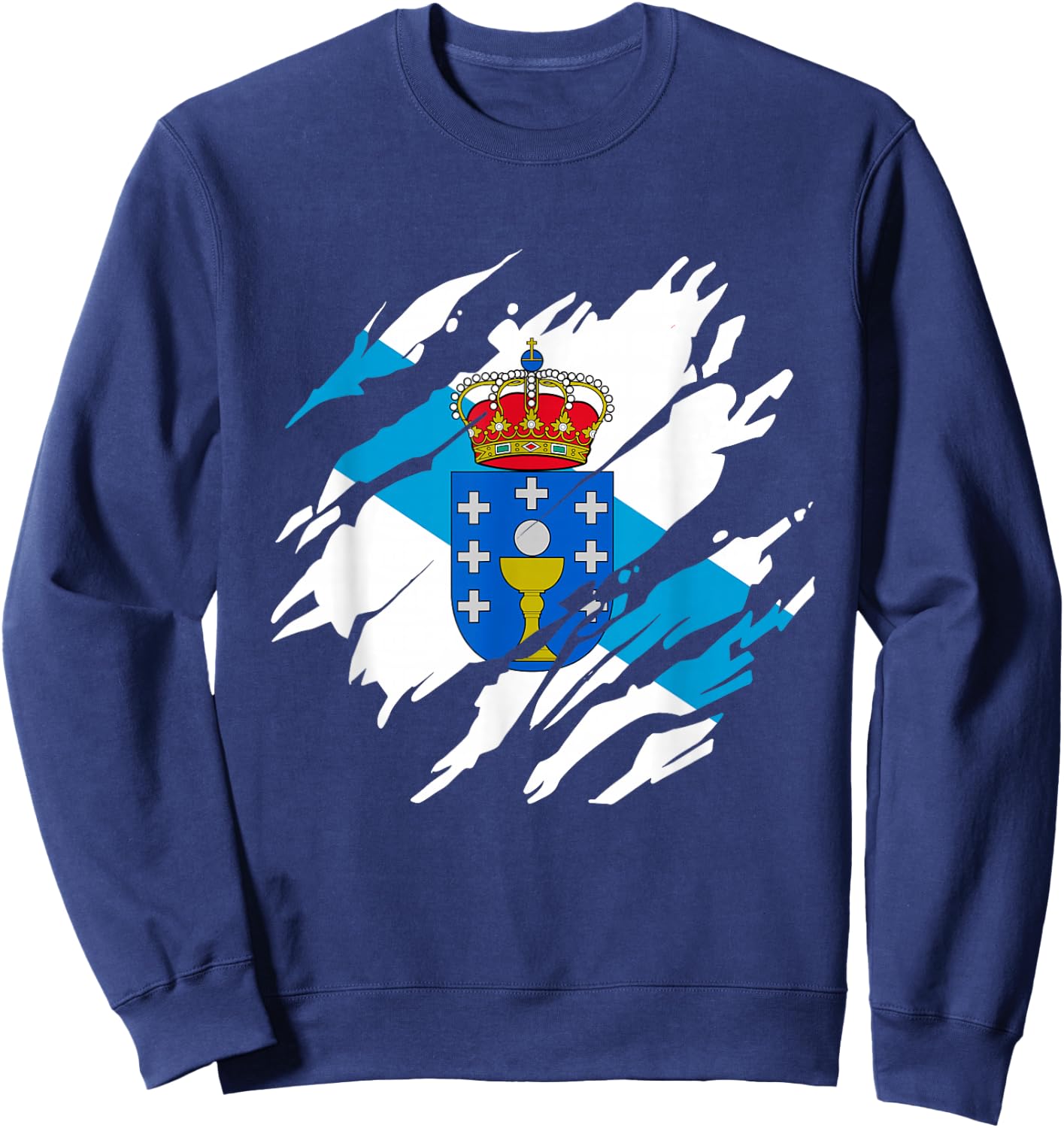 Galicia Galicia Flag Sweatshirt - Sweatshirt | Navy