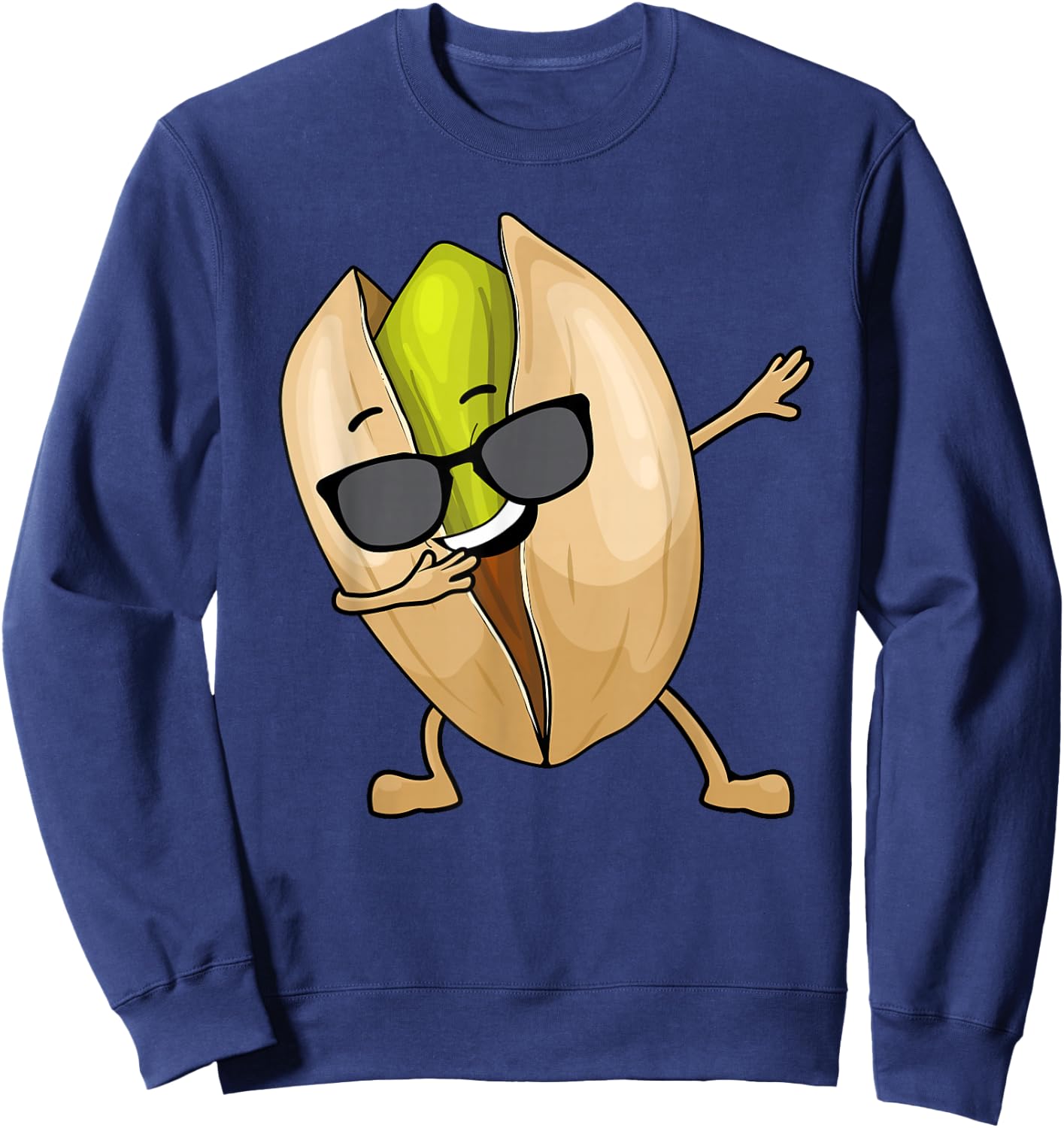 Pistachio Art Women Nut Food Lover Vegan Pistachios Sweatshirt - Sweatshirt | Navy