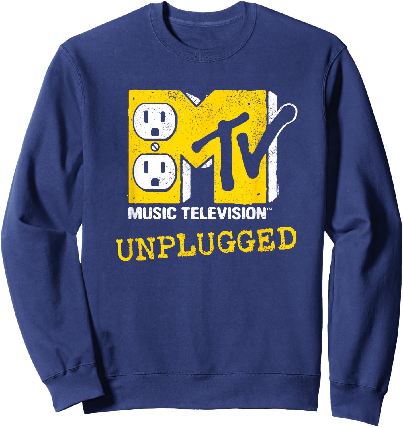 MTV Unplugged - Unplugged MTV Logo Sweatshirt - Sweatshirt | Navy