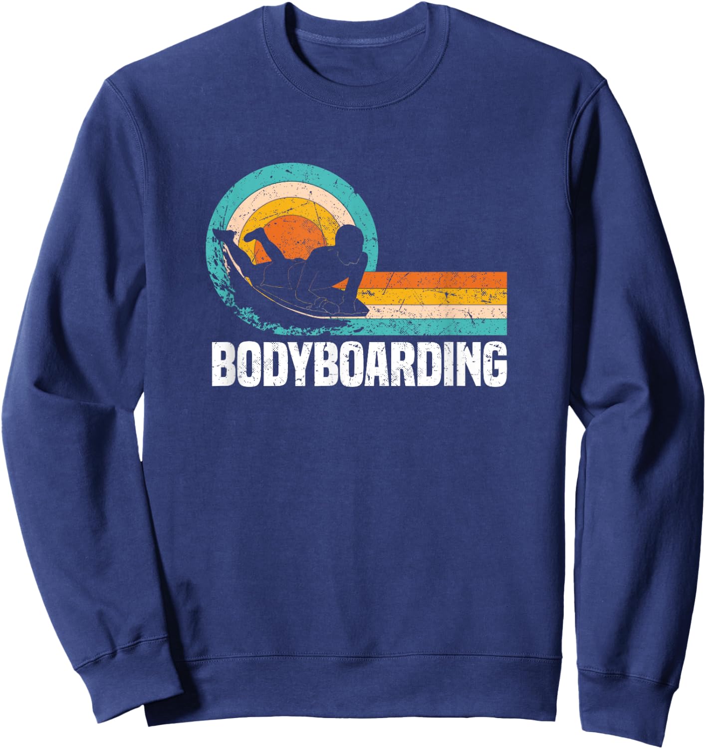 Bodyboarding | Bodyboarder Water Sports Sweatshirt - Sweatshirt | Navy