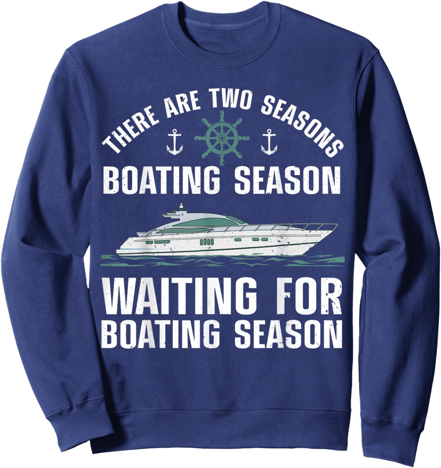 Funny Boating Design Women Boater Boating Boat Lover Sweatshirt - Sweatshirt | Navy