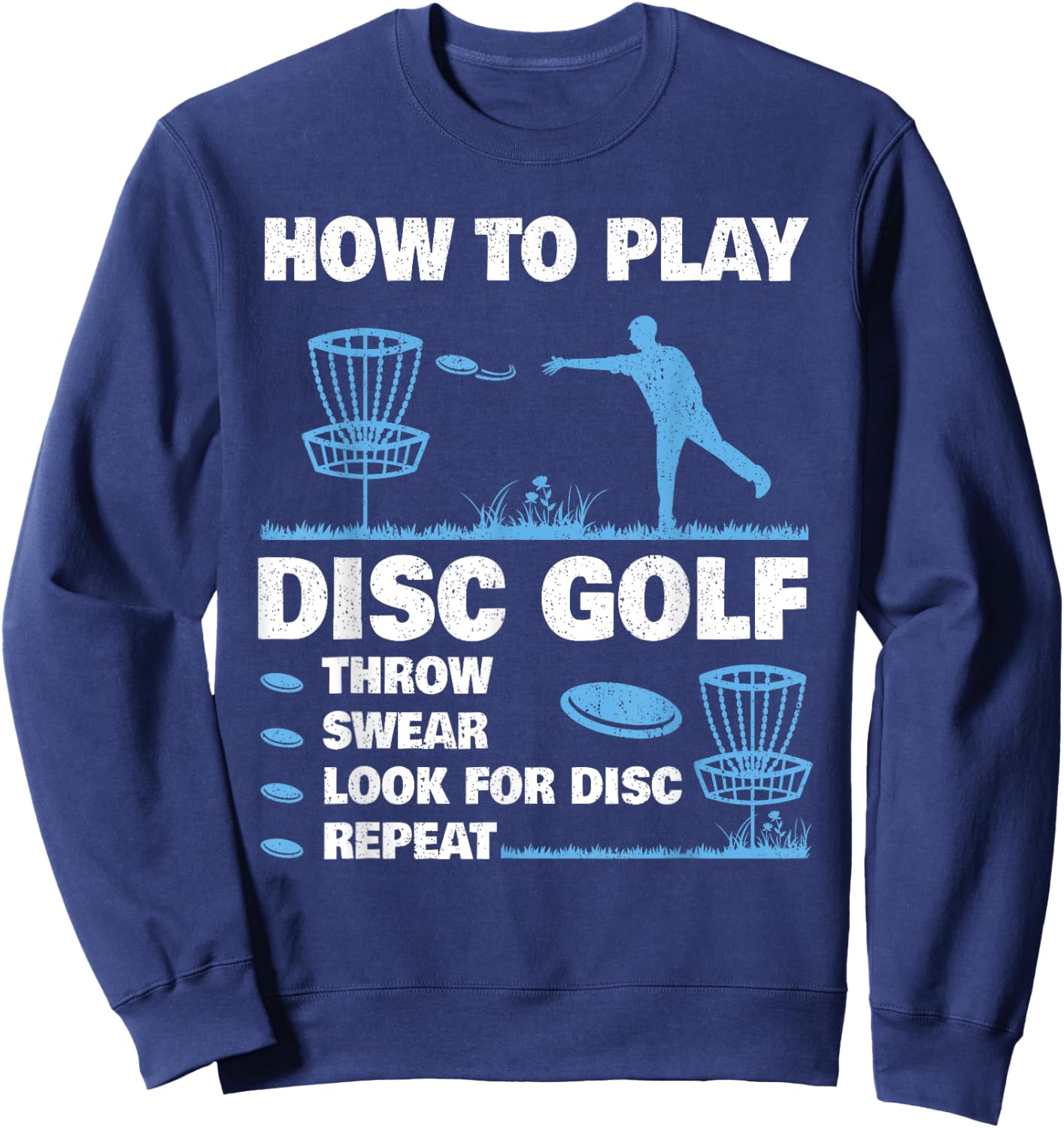 Best Disc Golf Women Disc Golf Tournament Player Sweatshirt - Sweatshirt | Navy