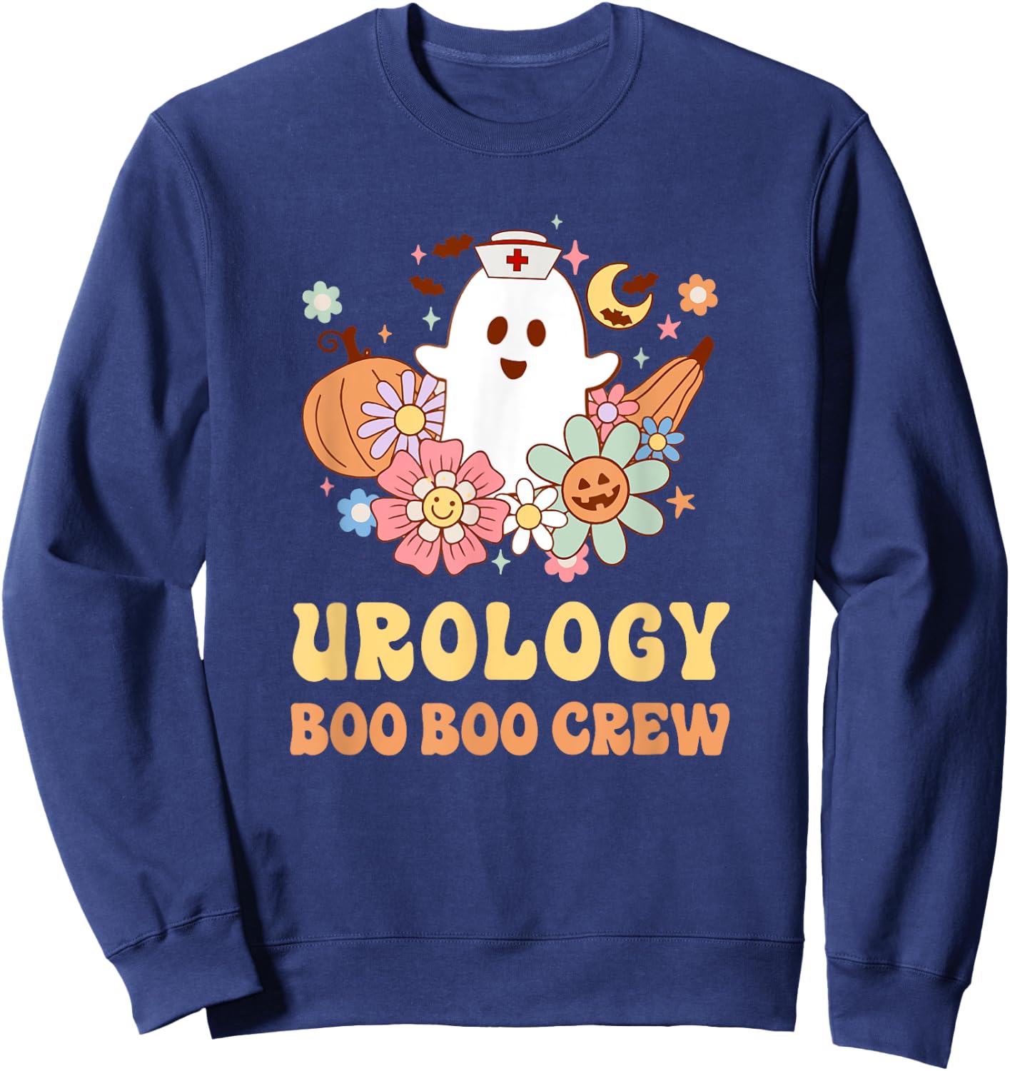 Urology Boo Boo Crew Nurse Halloween Sweatshirt - Sweatshirt | Navy