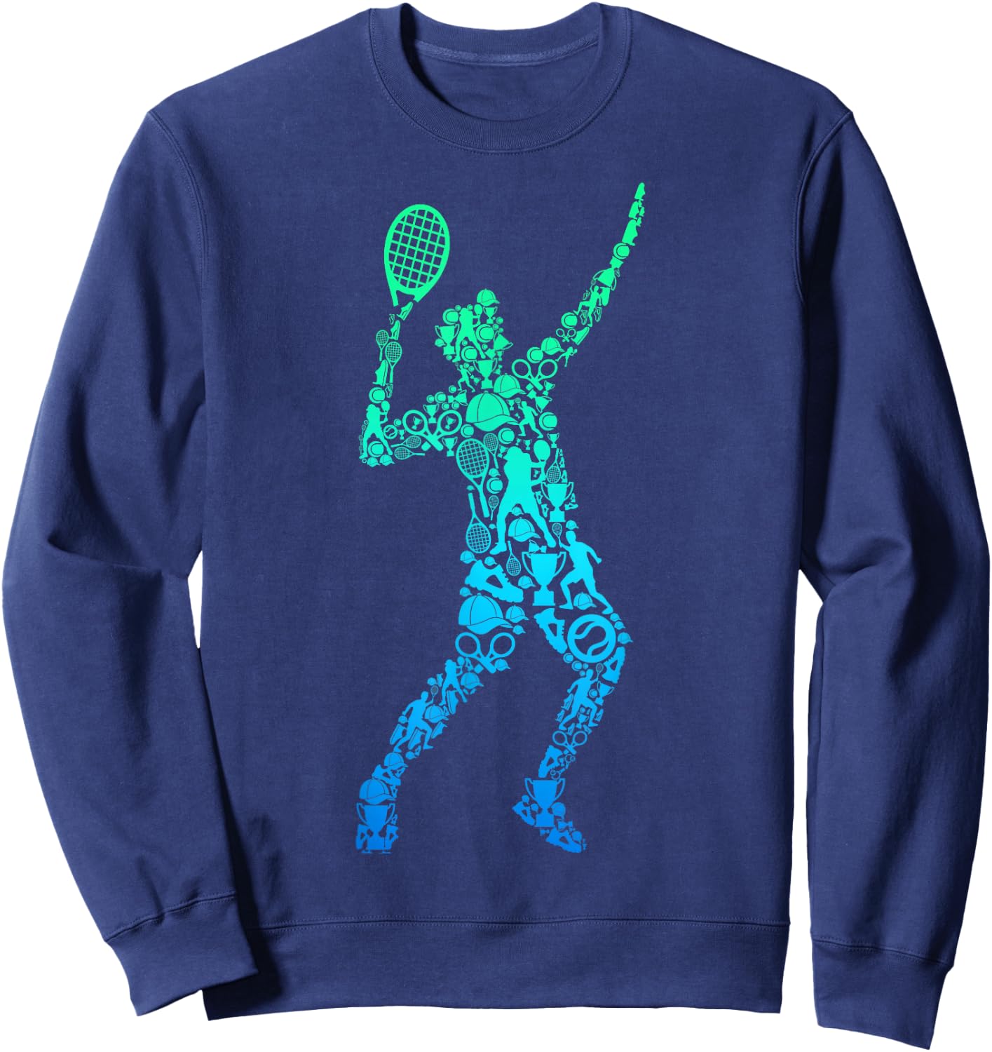 Tennis Player Youth Men Boys Kids Sweatshirt - Sweatshirt | Navy