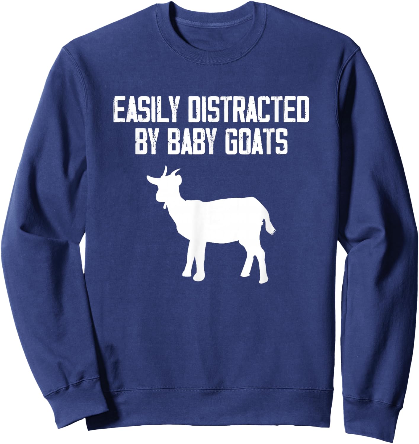 Baby Goat Lover Farm Animal Goat Farming Goat Herder Sweatshirt - Sweatshirt | Navy