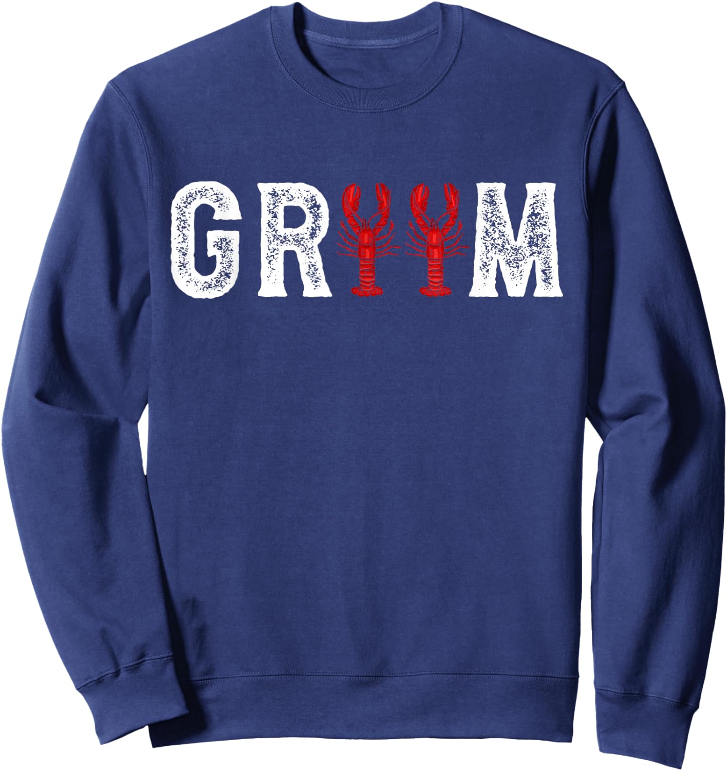 Groom crawfish wedding partner look Sweatshirt - Sweatshirt | Navy